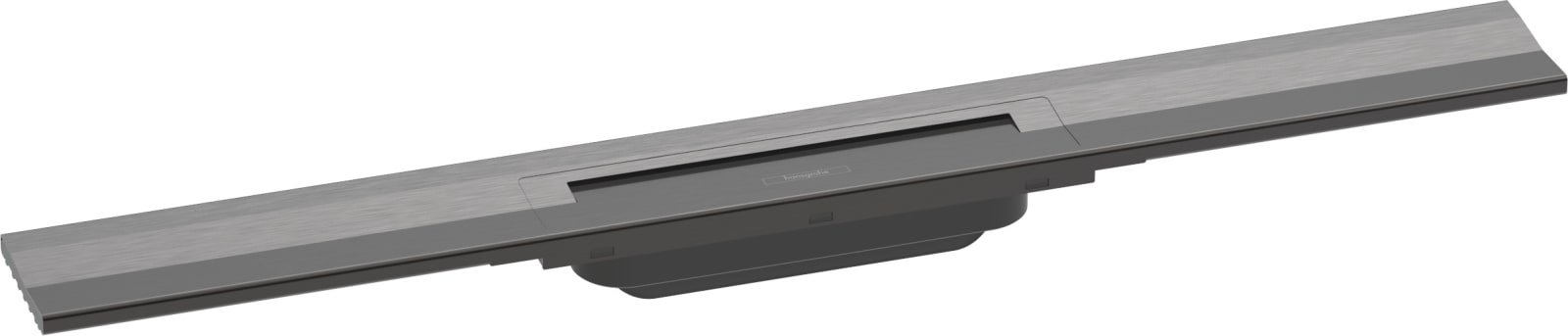 Hansgrohe RainDrain Flex rechte douchegoot 700 inkortbaar wandmontage Brushed Black Chrome