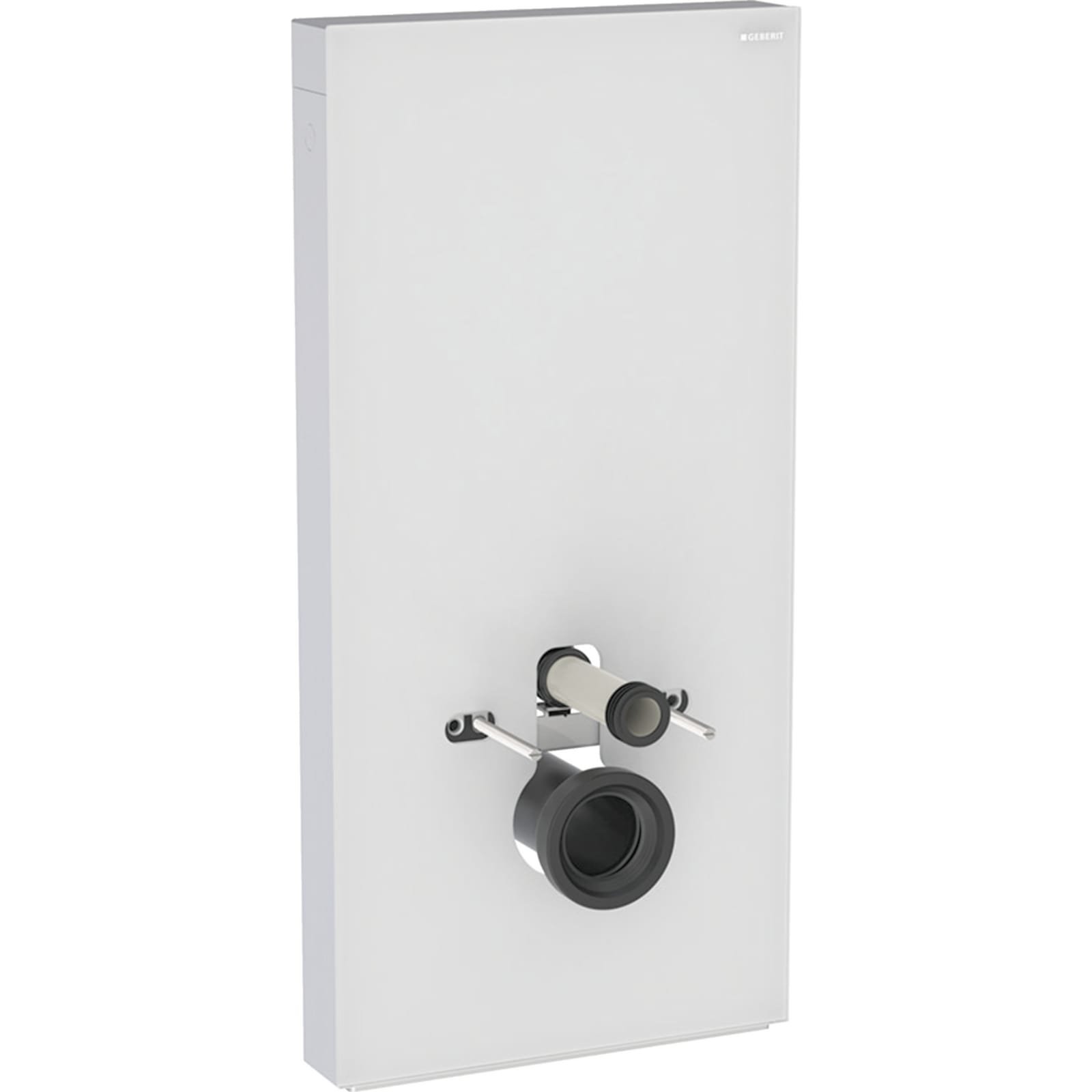 Geberit Monolith Plus, wand-wc,101cm:wit glas, zijafw geb.,alu.
