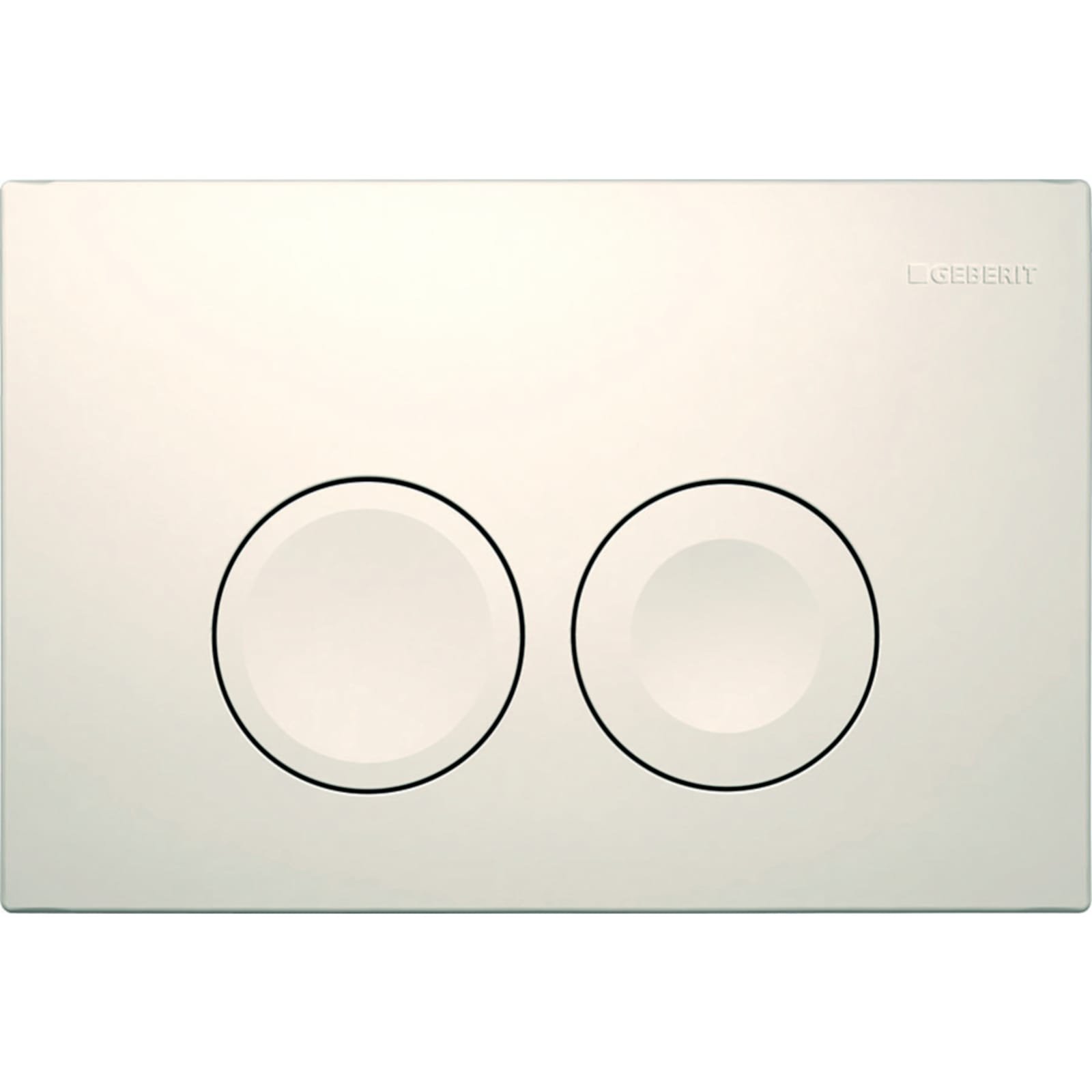 Geberit bevestigingsplaat Delta 25, 2-toets spoeling, alpien wit
