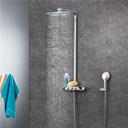 Grohe Rainshower systeem Smartcontrol Duo 360, Douchethermostaat, met douchesysteem, wand, eengreeps, 2-gats, 150mm hart, chroom