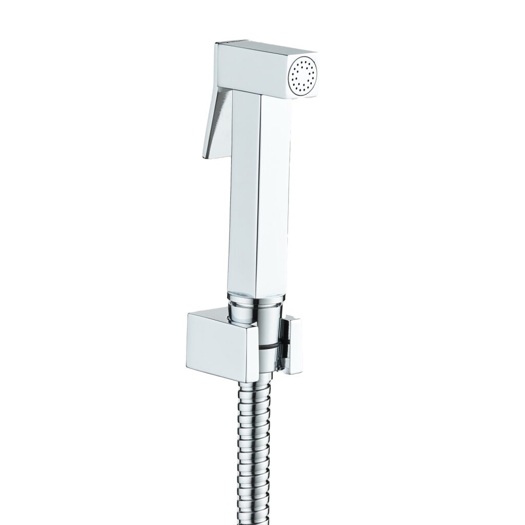 ALONI DESIGN SET WC-(BIDET) SPROEIER VIERKANT - CHROOM