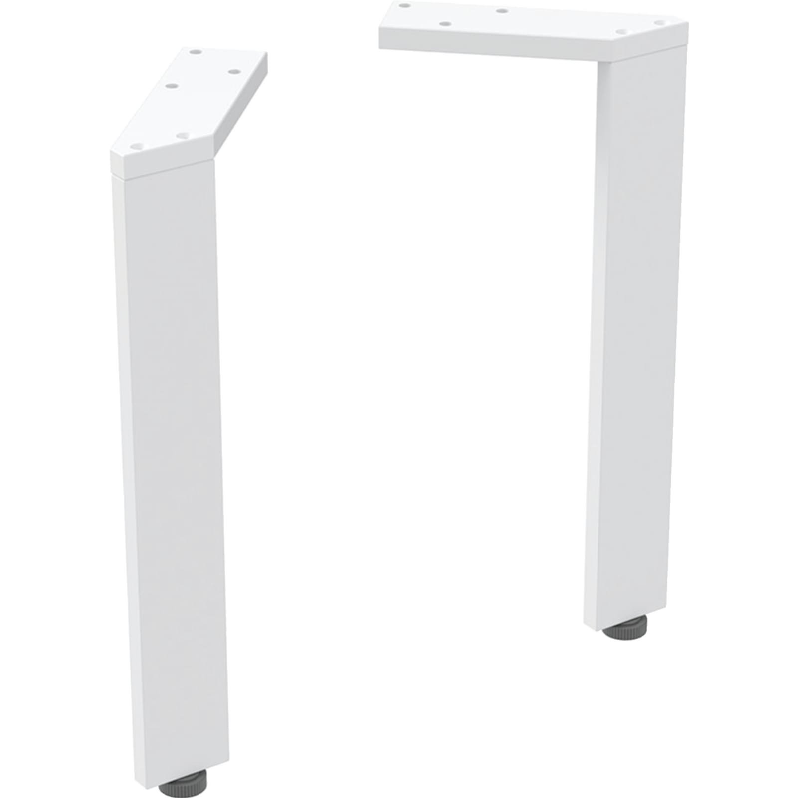 Geberit set steunpoten smal 2 stuks H26cm Wit / Poedergelakt mat