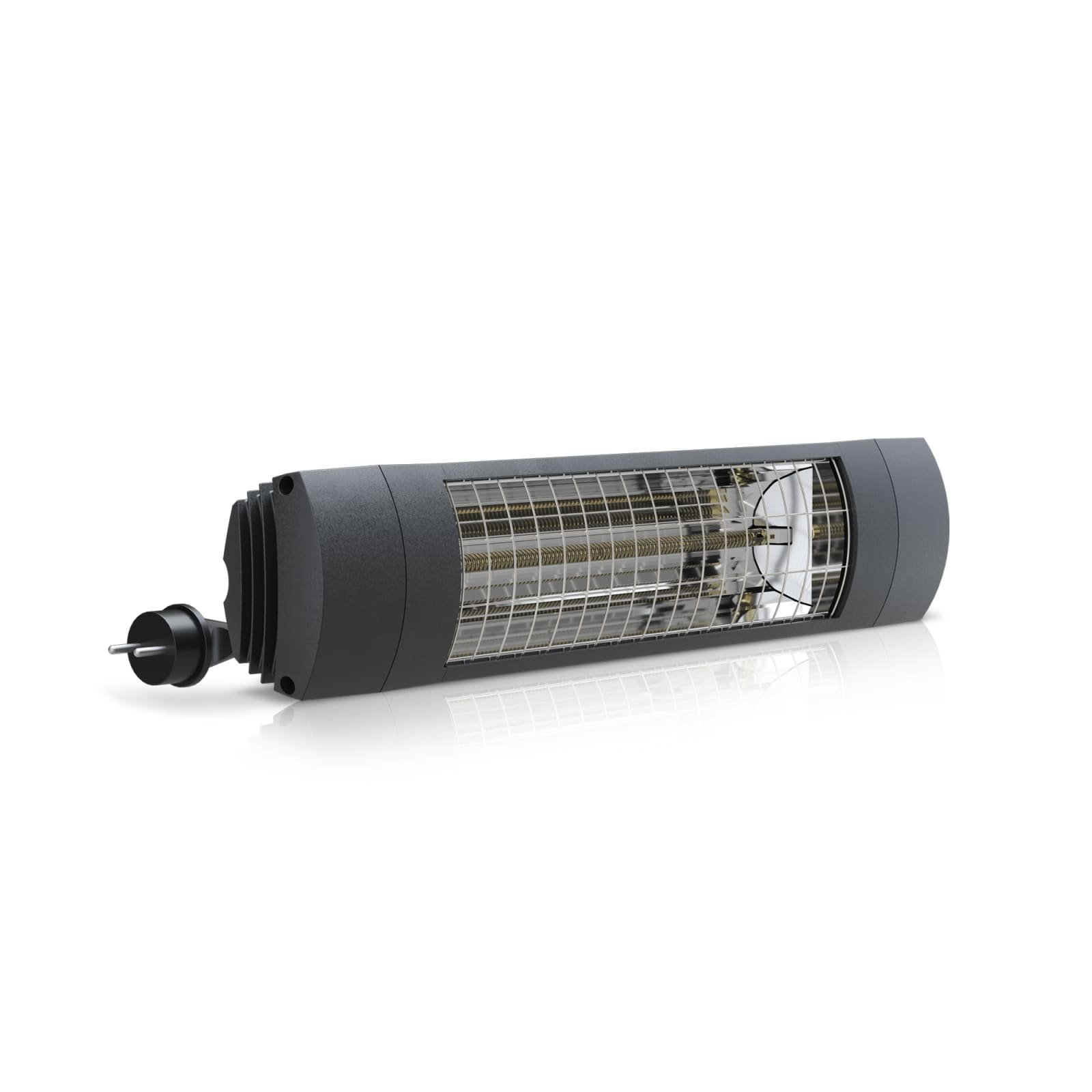 Etherma EXO COMFORT infraroodstraler 1400W, hxbxd 110x540x76 (164 incl. houder), zwart RAL 9011