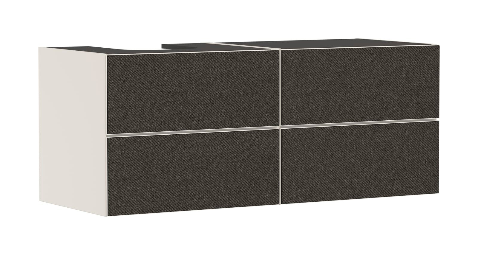 Hansgrohe Xevolos E meubel SMB 1370/550 4 la cons inb wastafel gesl li, front TDG