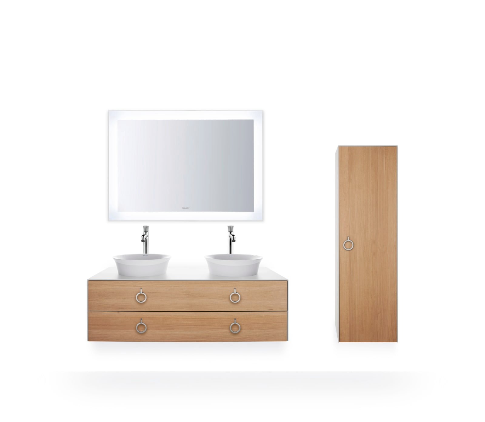 White Tulip Opzetwastafel Wit Hoogglans 430 mm