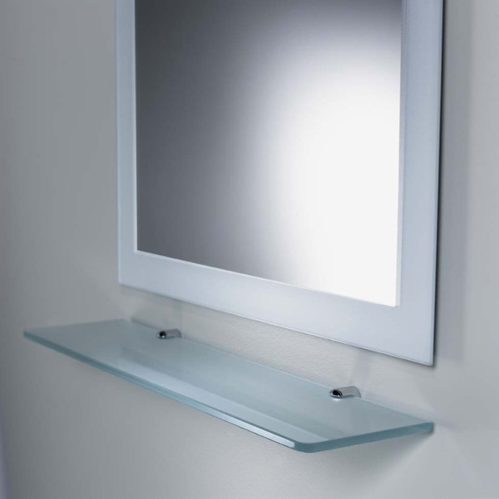 Raminex planchet, rechthoekig model, aan één zijde zuur licht gematteerd, doorschijnend glas
/ hoeken afgekant, lxbxd 800x150x8 mm