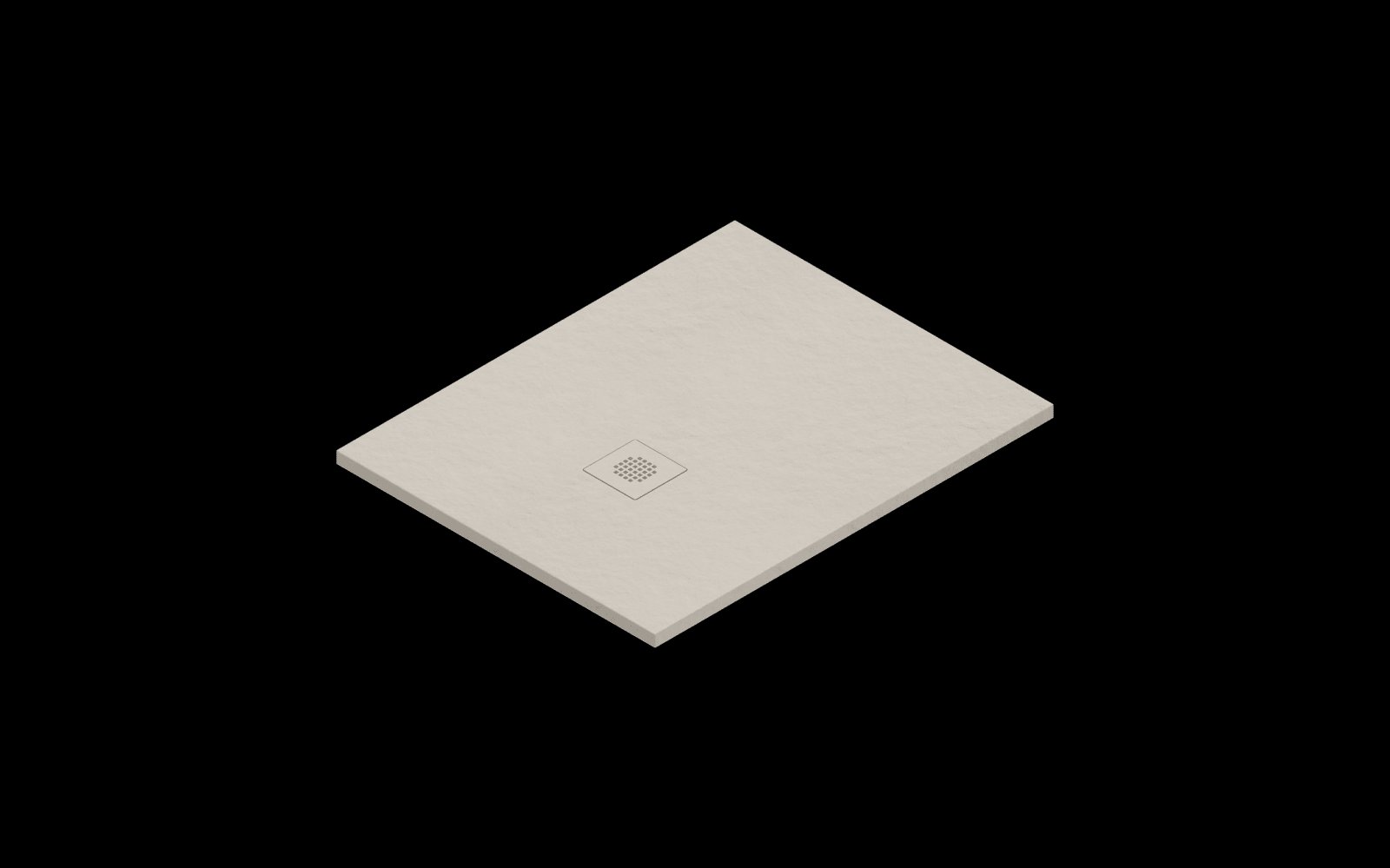 Catalano H3 Solid surface DOUCHEBAK 100X80 Satin Sabbia