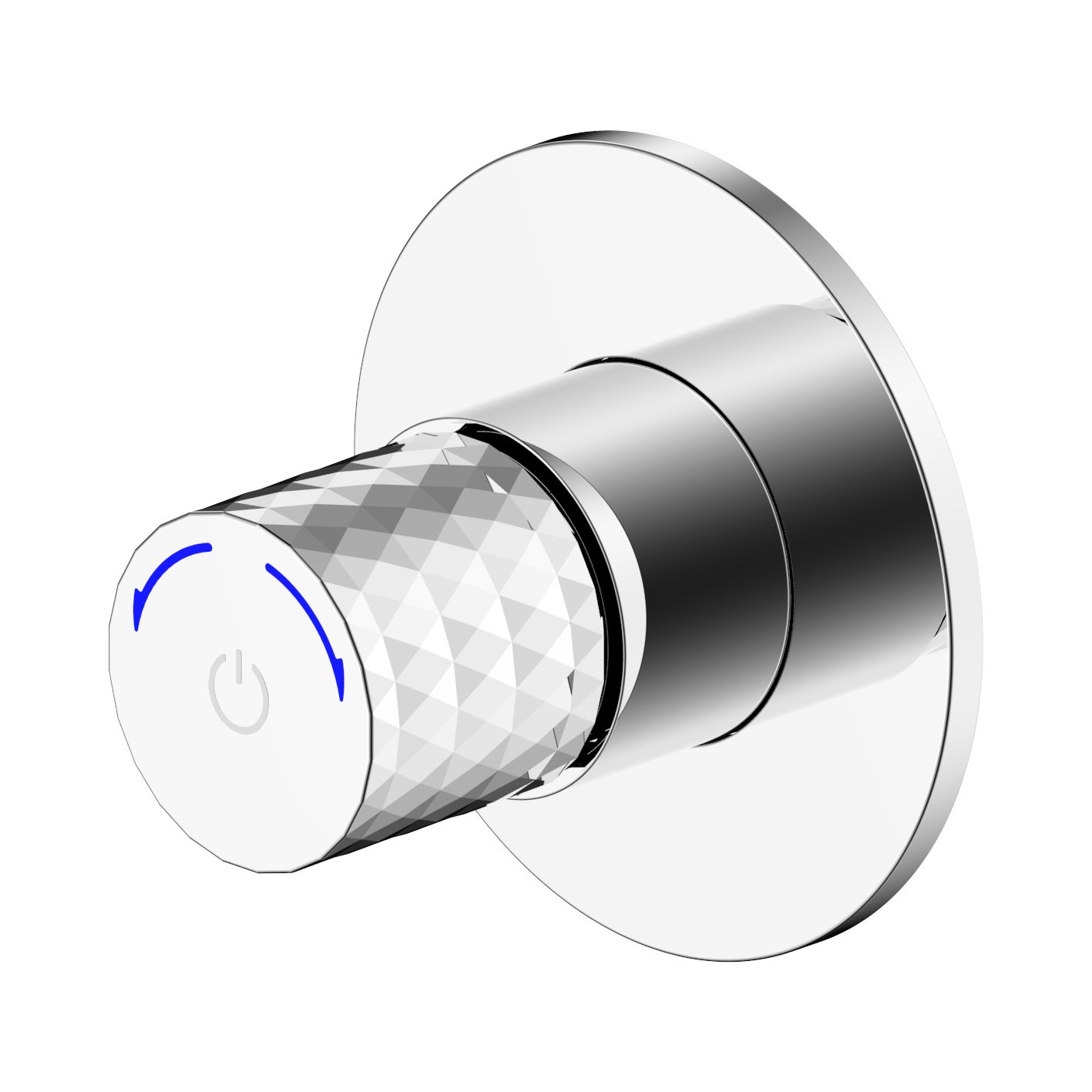 ALONI FLOW BIDETKRAAN - DRUKKNOP - KOUD WATER - INBOUW - CHROOM