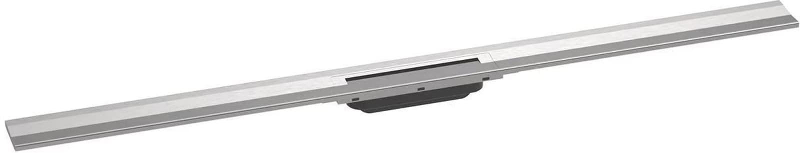 Hansgrohe RainDrain Flex rechte douchegoot 1200 inkortbaar wandmontage Brushed Stainless Steel