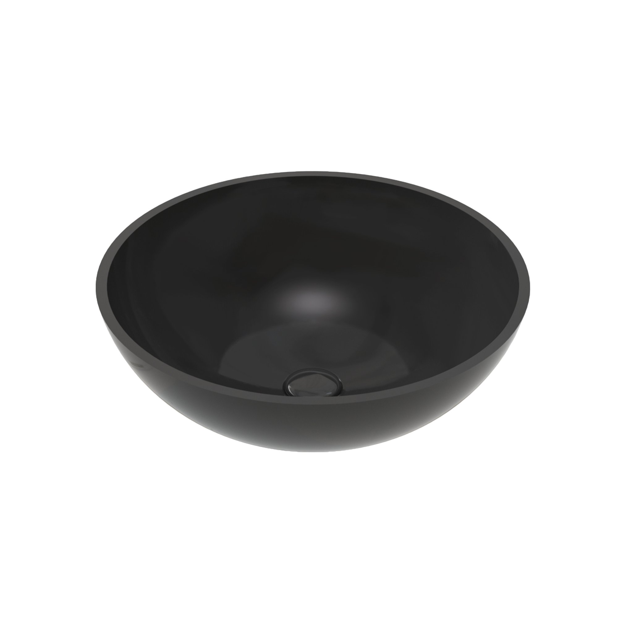ALONI PER SOLID SURFACE OPBOUW WASKOM (42X14CM) - ZWART