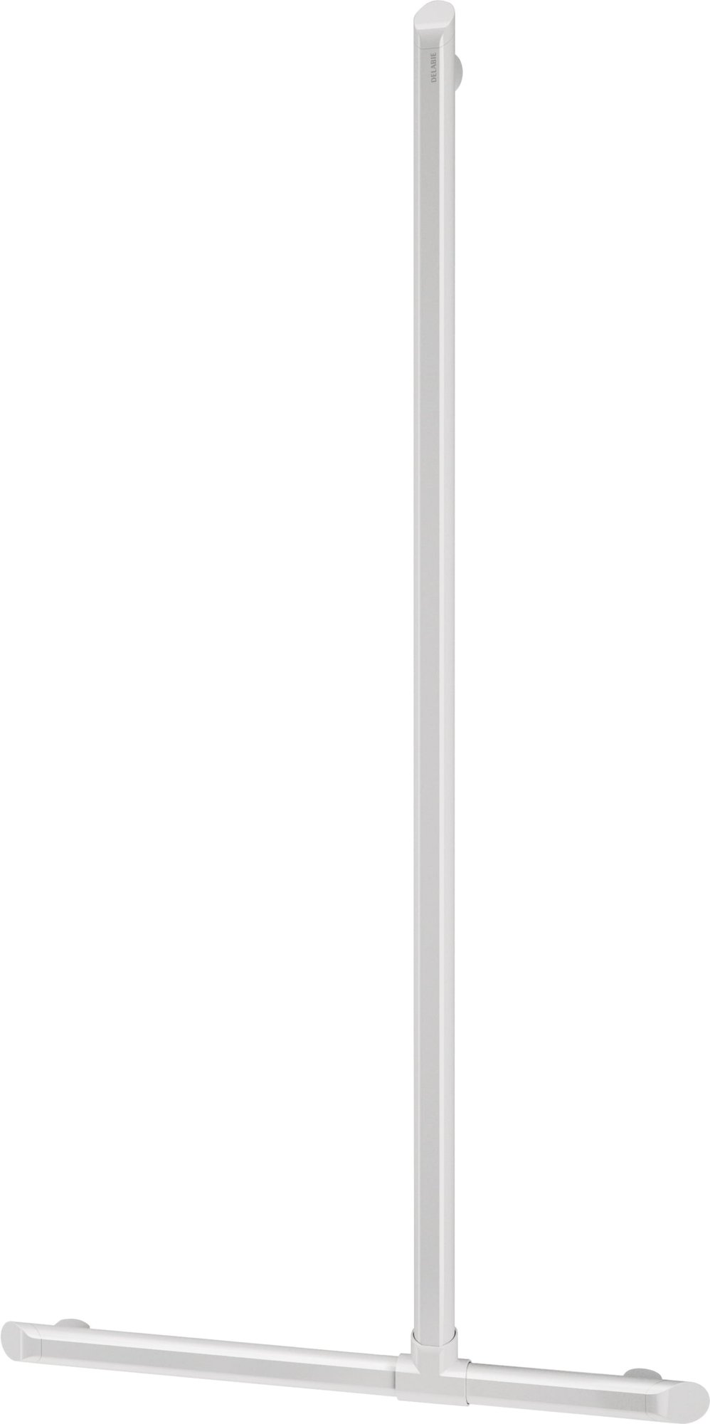 Delabie T-vormige douchestang Be-Line Ï35 H.1130x500 aluminium wit