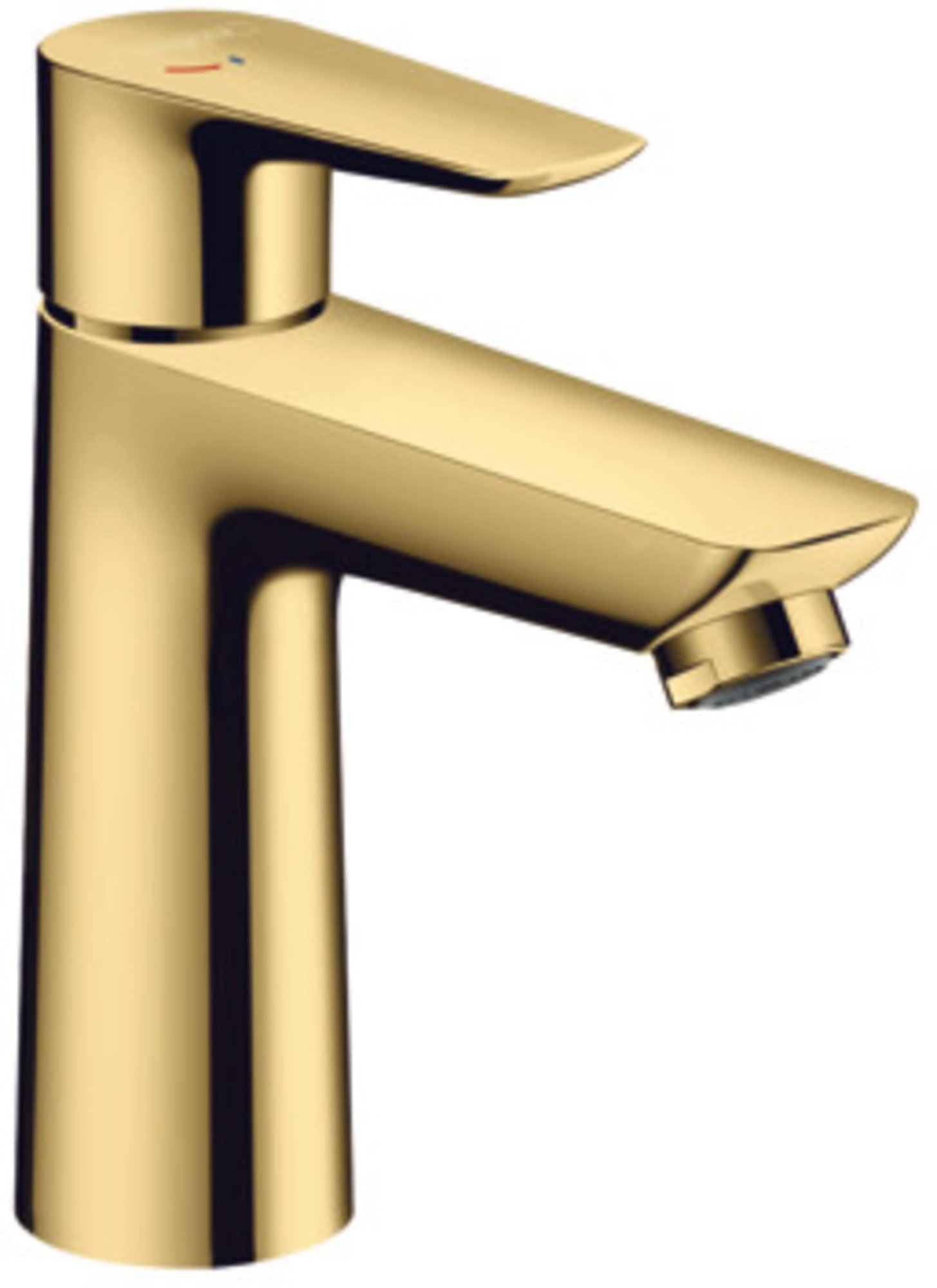 Hansgrohe, Wastafelmengkraan 110 Coolstart, Talis E, 1-greeps, gepolijst goud optiek
