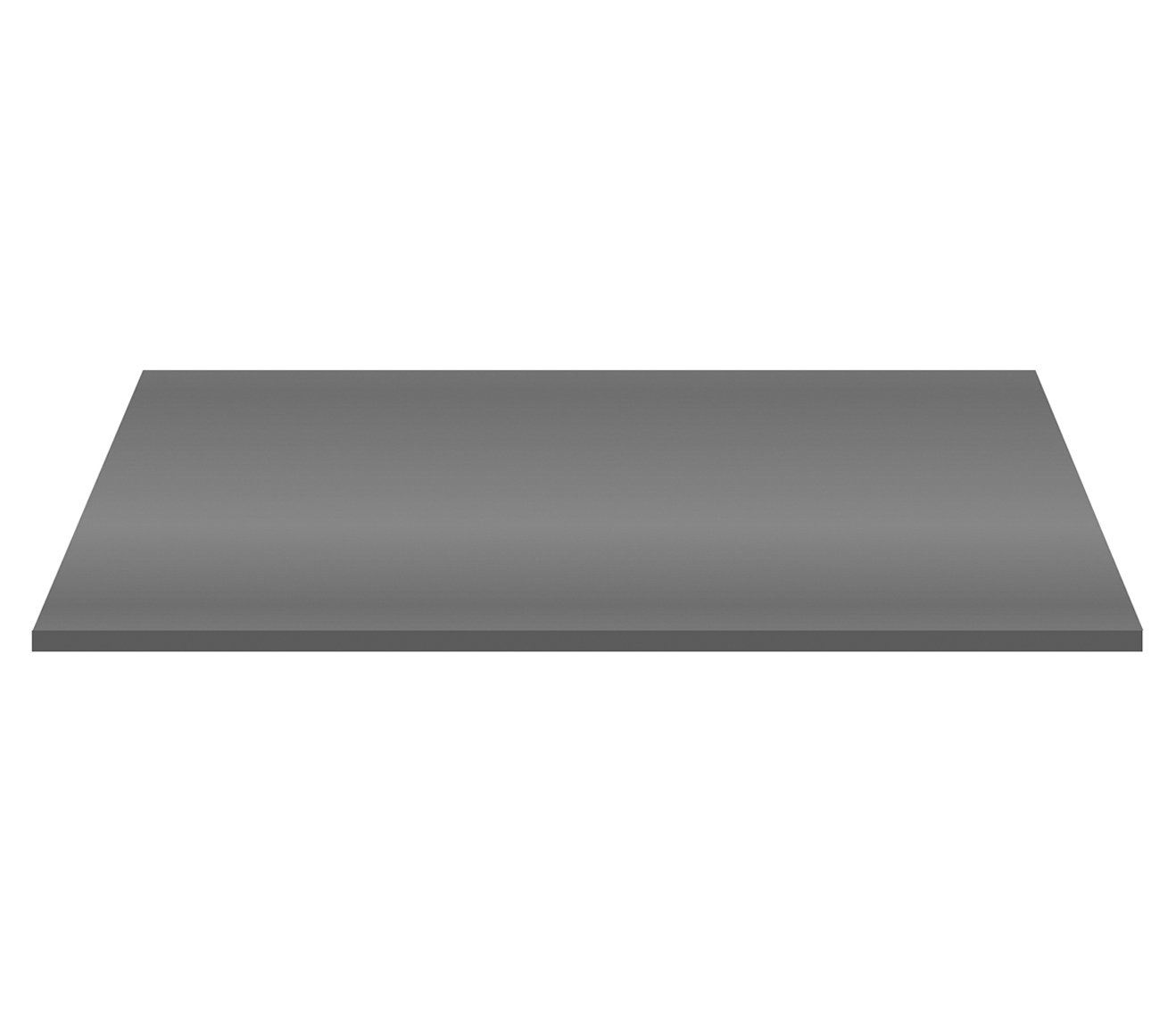 ALONI WASTAFELTABLET MDF (152.4X45.5X2.6 CM) - GLANZEND GRIJS