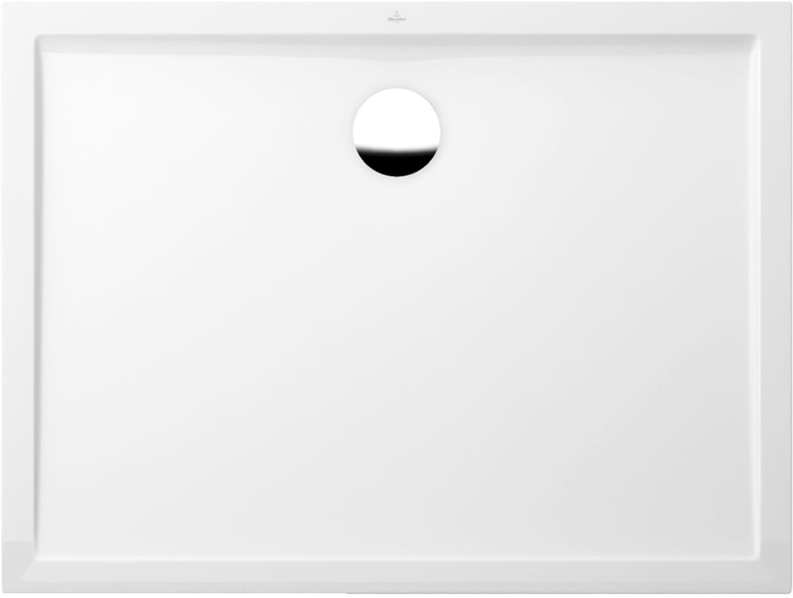 Villeroy & Boch, Futurion Flat douchebak, quaryl rechthoekig, 1200x800mm diepte 25mm afvoer 90mm, wit