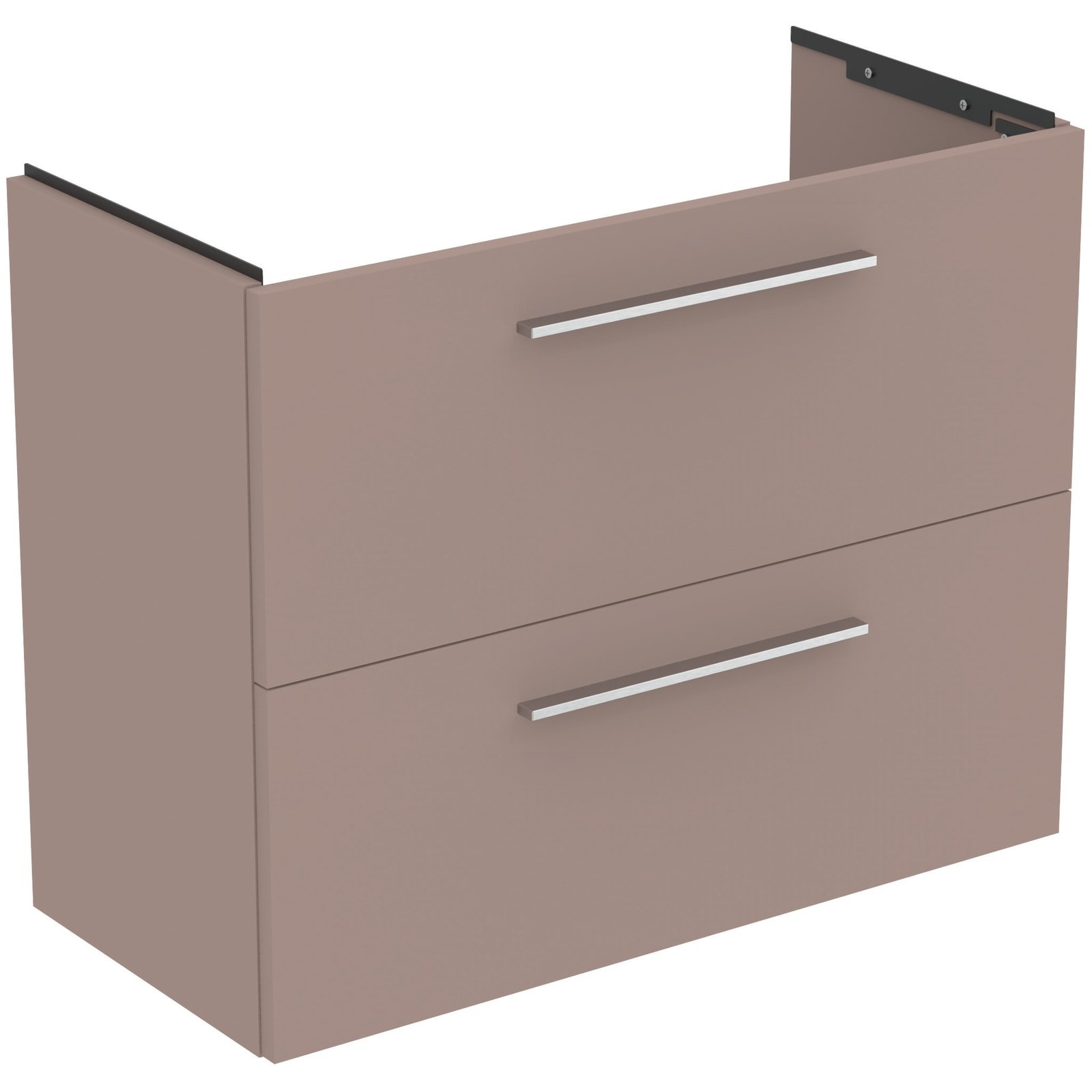 I.LIFE S | WASTAFELMEUBEL 800X375X630 MM MAT GREIGE, 2 LADEN