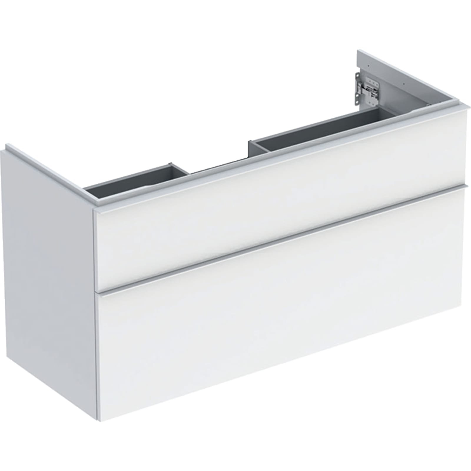 Geberit iCon wastafelonderkast, wand, 2x laden, hxbxd 615x1184x476mm, wit/wit