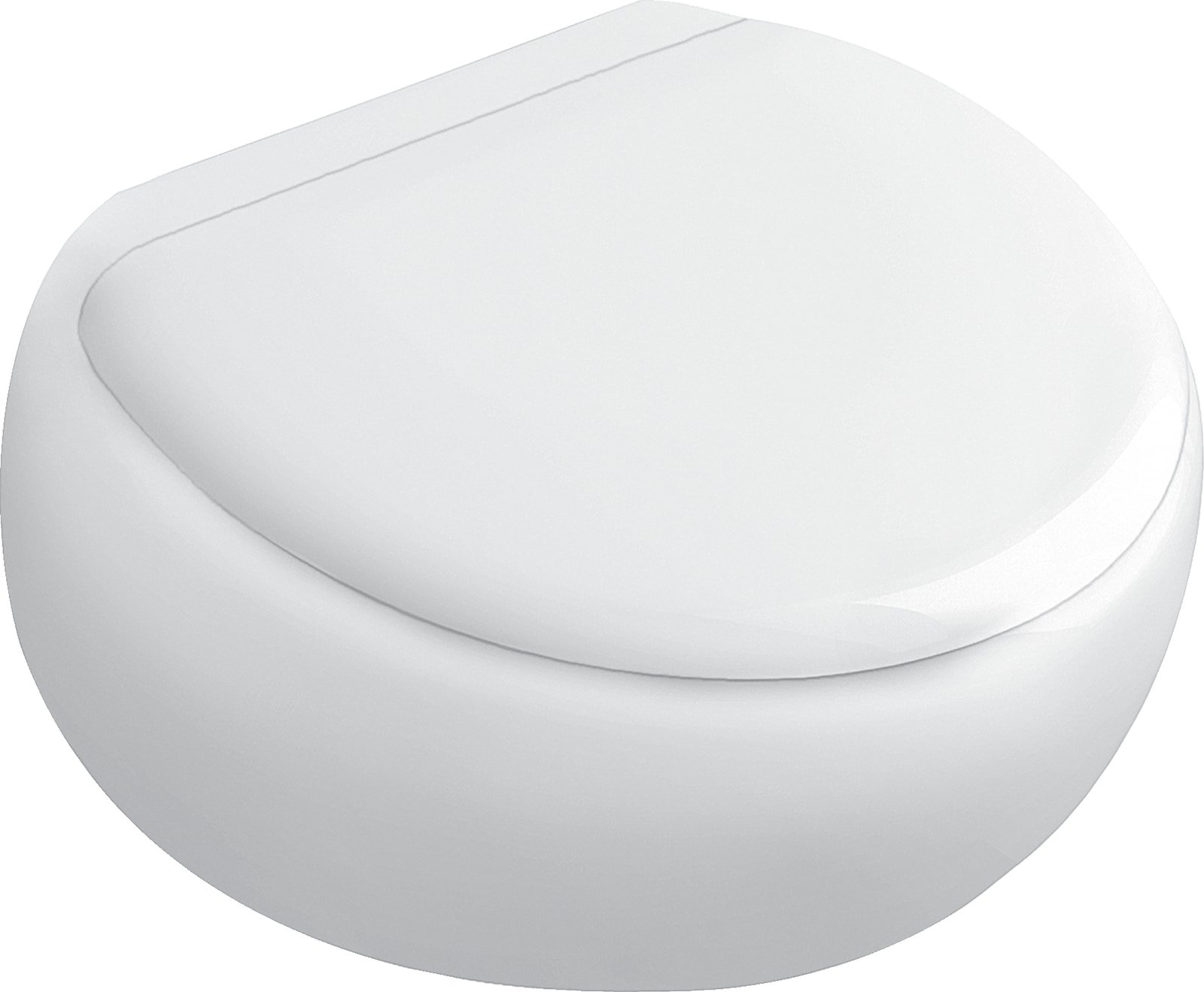 Villeroy & Boch, Pure Stone closetzitting met deksel, scharnier: RVS, softclose, afneembaar, top montage, kleur: wit