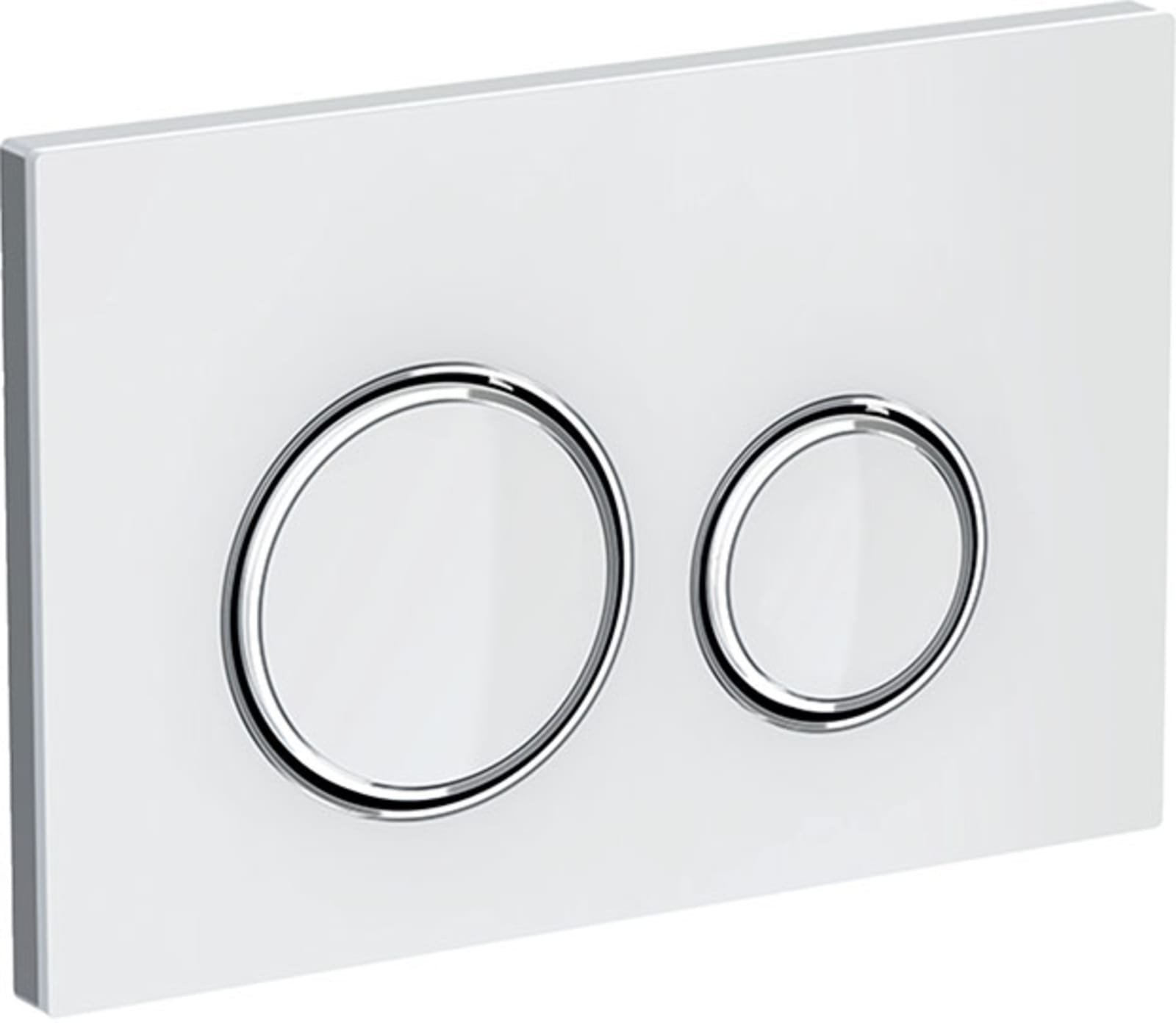 GEBERIT SIGMA50 BEDIENINGSPLAAT,2-TOETS,ROUND,CHROOM/ZANDGRIJS