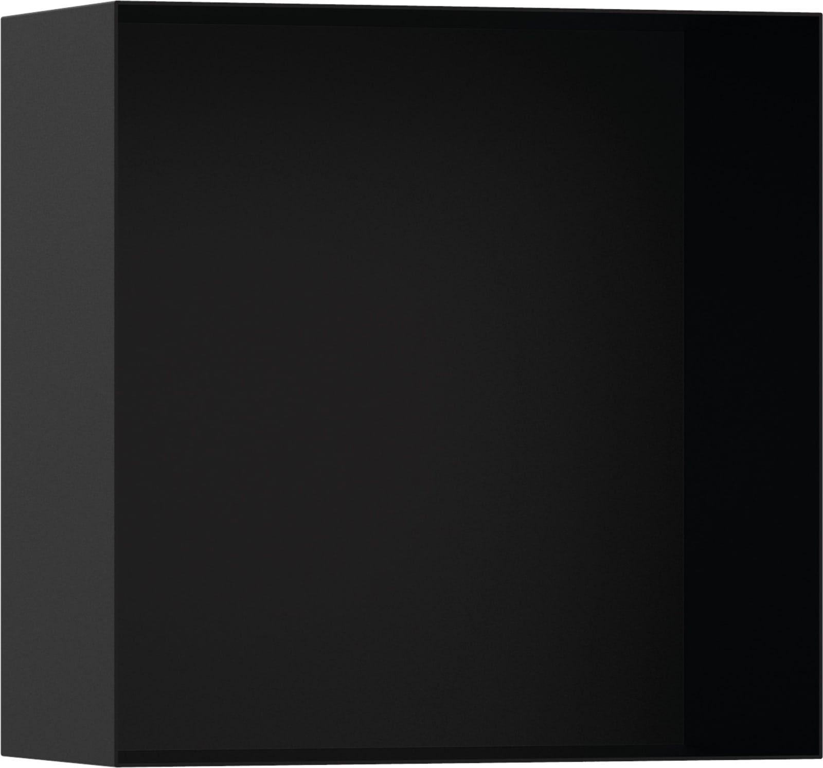 Hansgrohe XtraStoris Minimalistic wandbox open frame 300/300/140 mat zwart