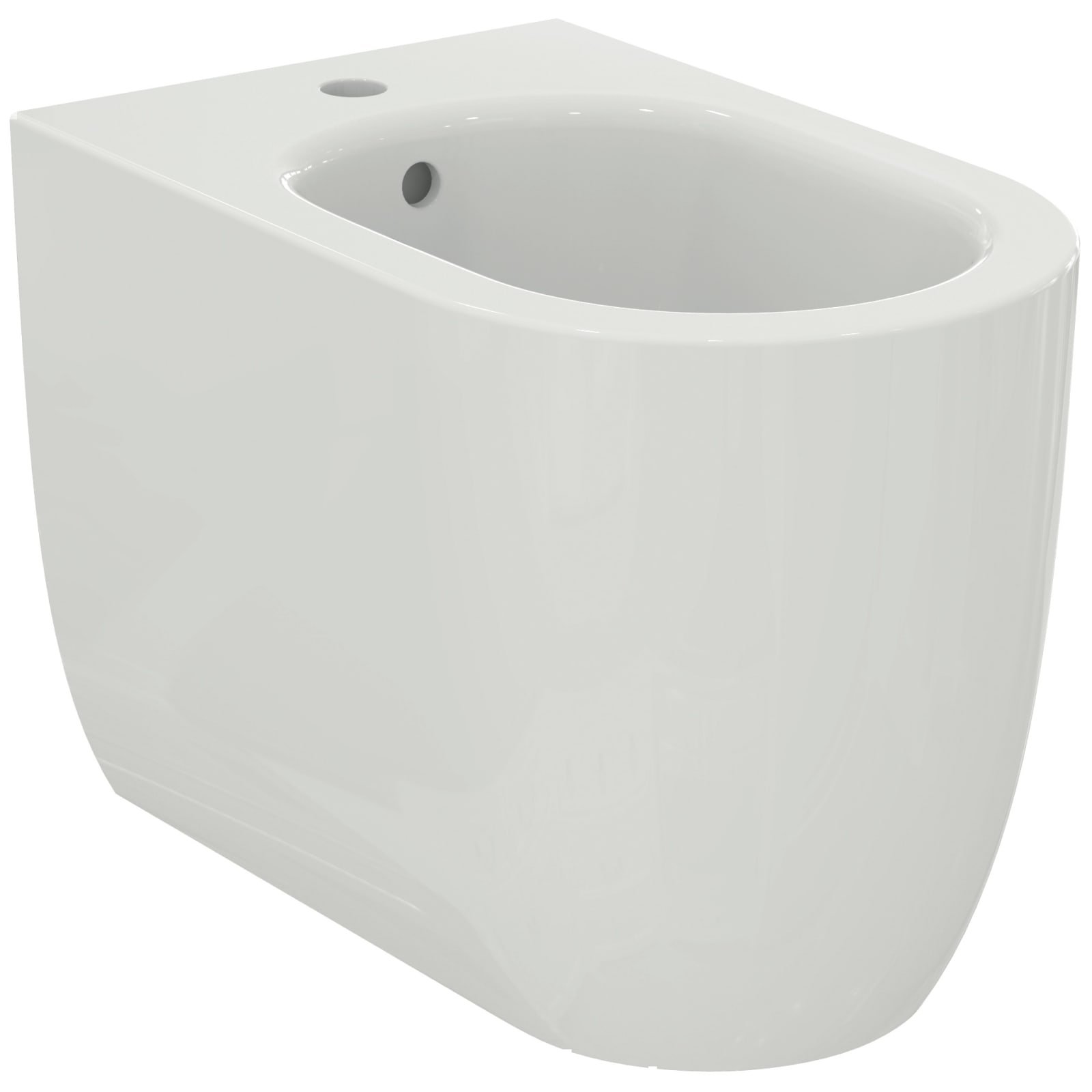 BLEND CURVE | STAAND BIDET 355X560X400 MM GLANZEND WIT, 1 KG, MET OL