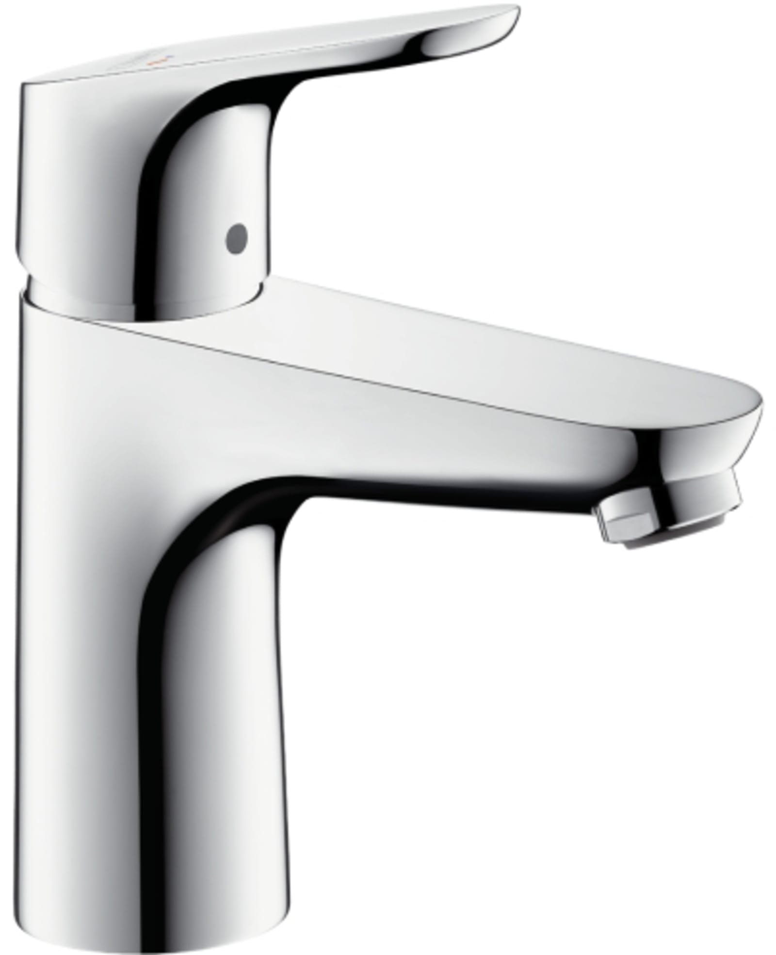 Hansgrohe Focus 100 CoolStart 1 greeps wastafelmengkraan met waste en flexibele aansluitslangen chroom