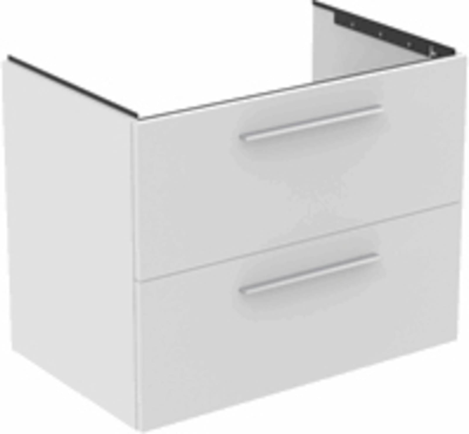 i.life b wastafelmeubel 800x505x630mm met 2 laden matt white