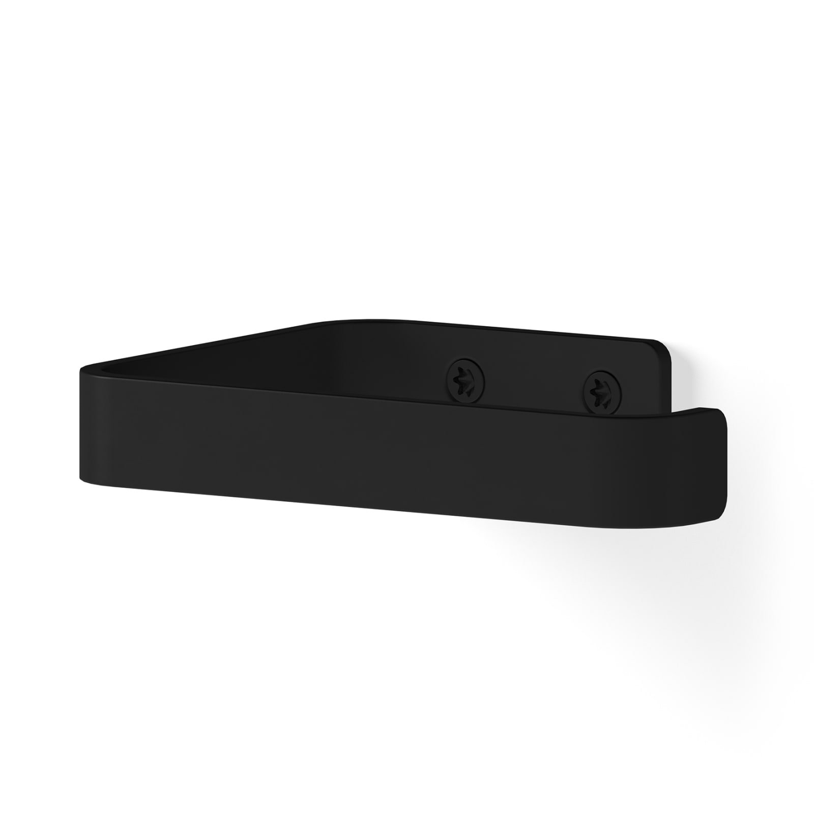 LoooX Roll Curved Wall toiletrolhouder, muurbevestiging, 13 cm, afwerking matt black