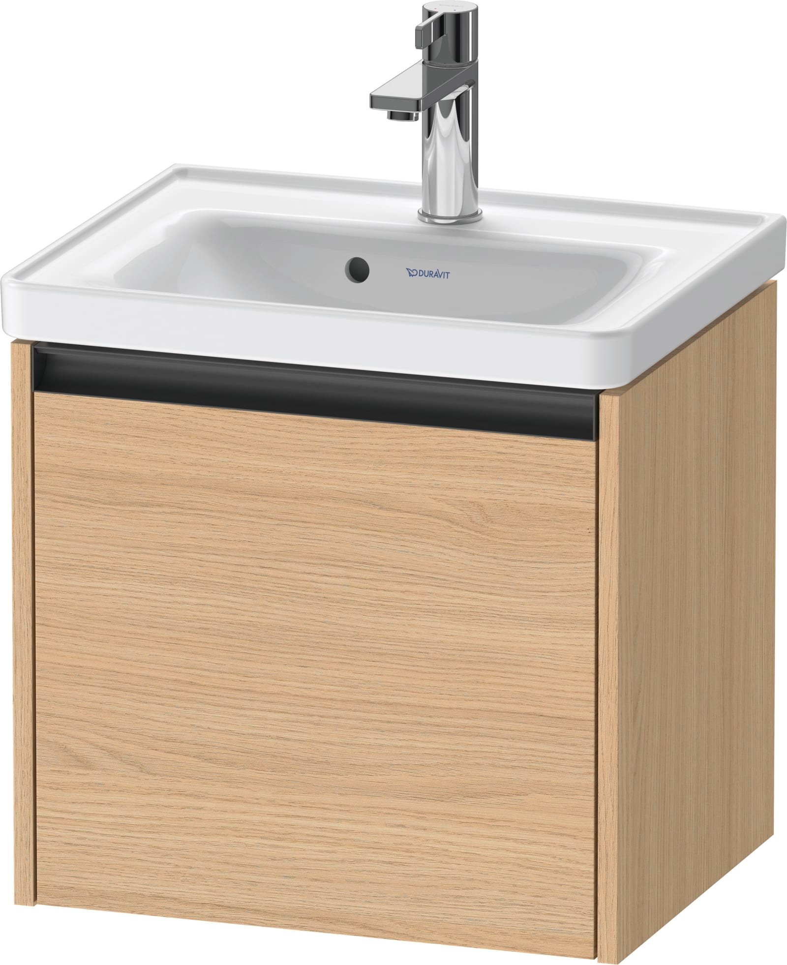 Duravit Ketho.2 Wastafelonderbouw hangend, Natuur eiken Mat, rechthoekig, aantal grote lades: 1 – K25080030300000