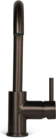 Blue Label Brondby wastafelkraan C-uitloop cold start, gun metal