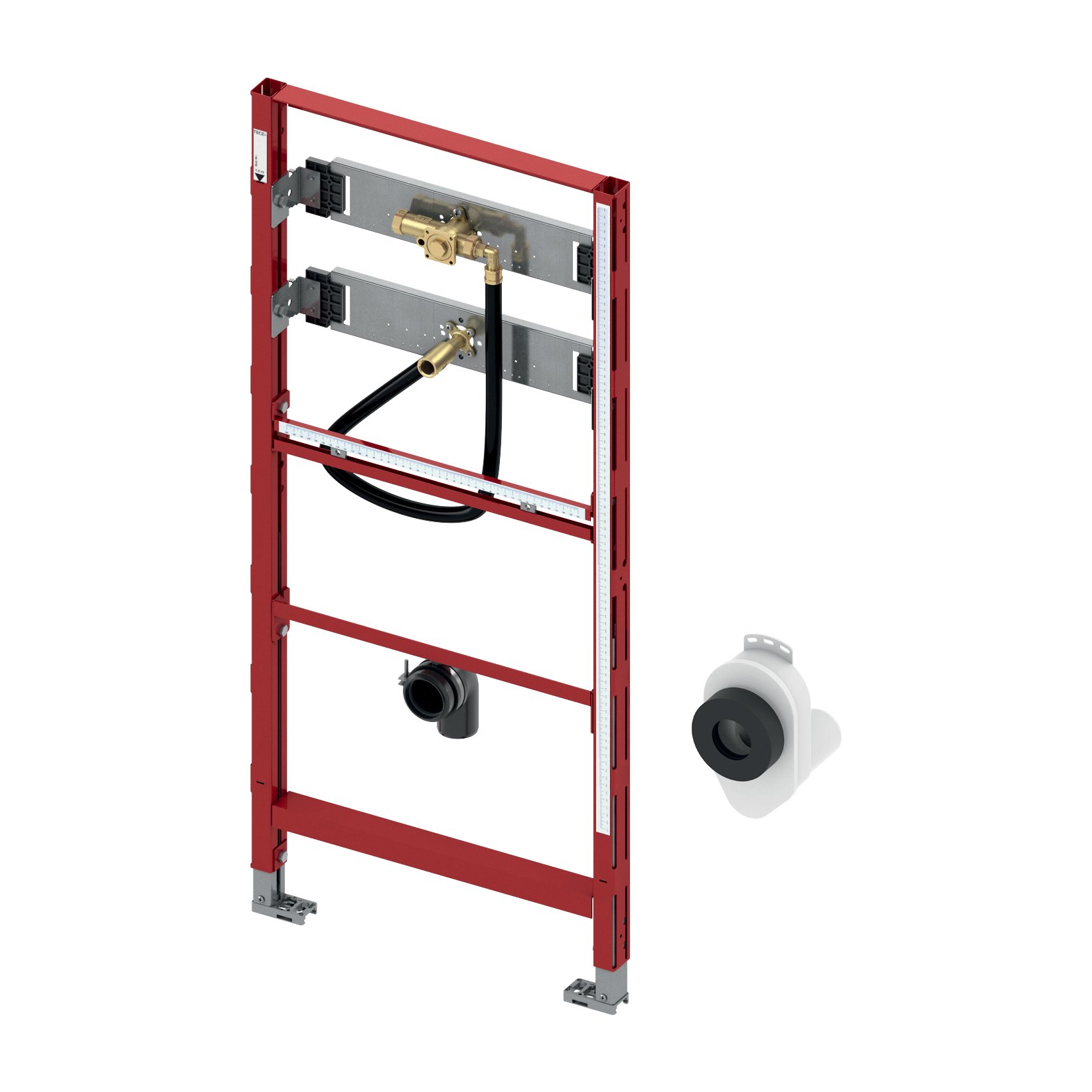 TECEPROFIL URINOIR-INBOUWFRAME - MET TECE DRUKSPOELERBEHUIZING U 1 - BOUWHOOGTE 1120 MM