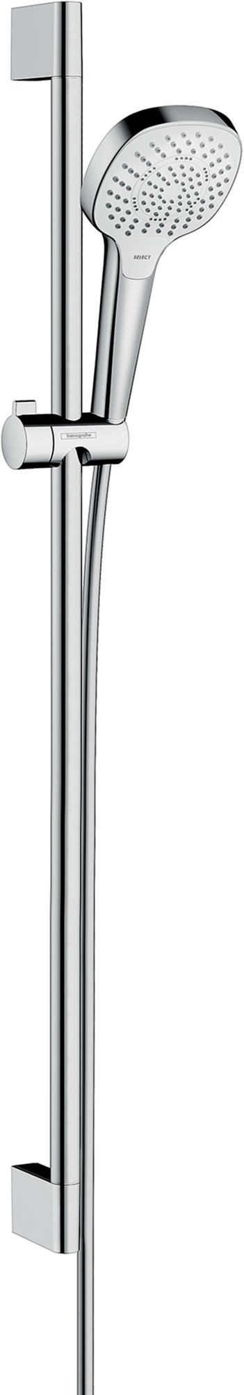 Hansgrohe Croma Select E Multi EcoSmart glijstangset 90 cm, wit/chroom