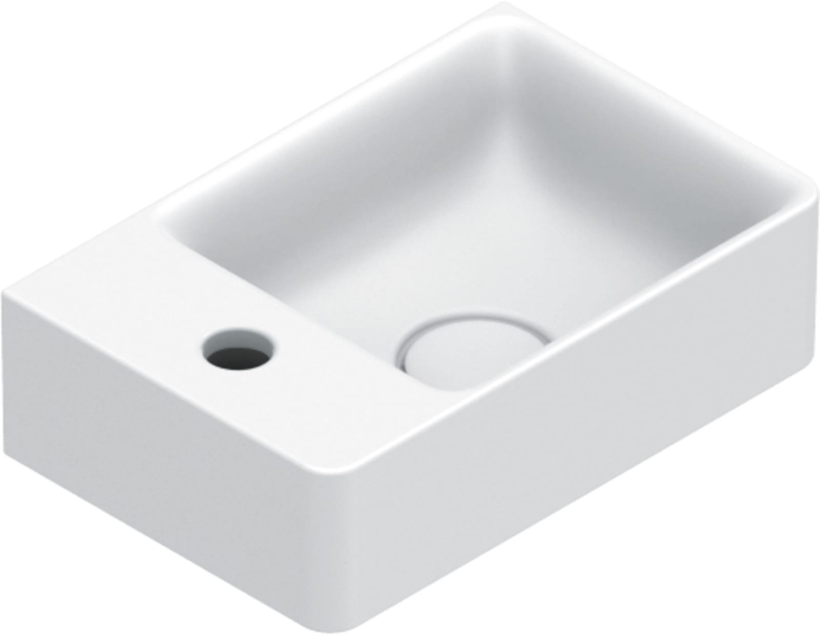 Catalano Elice Waskom R 35X23 Satin White, Minuta collection Mat wit
