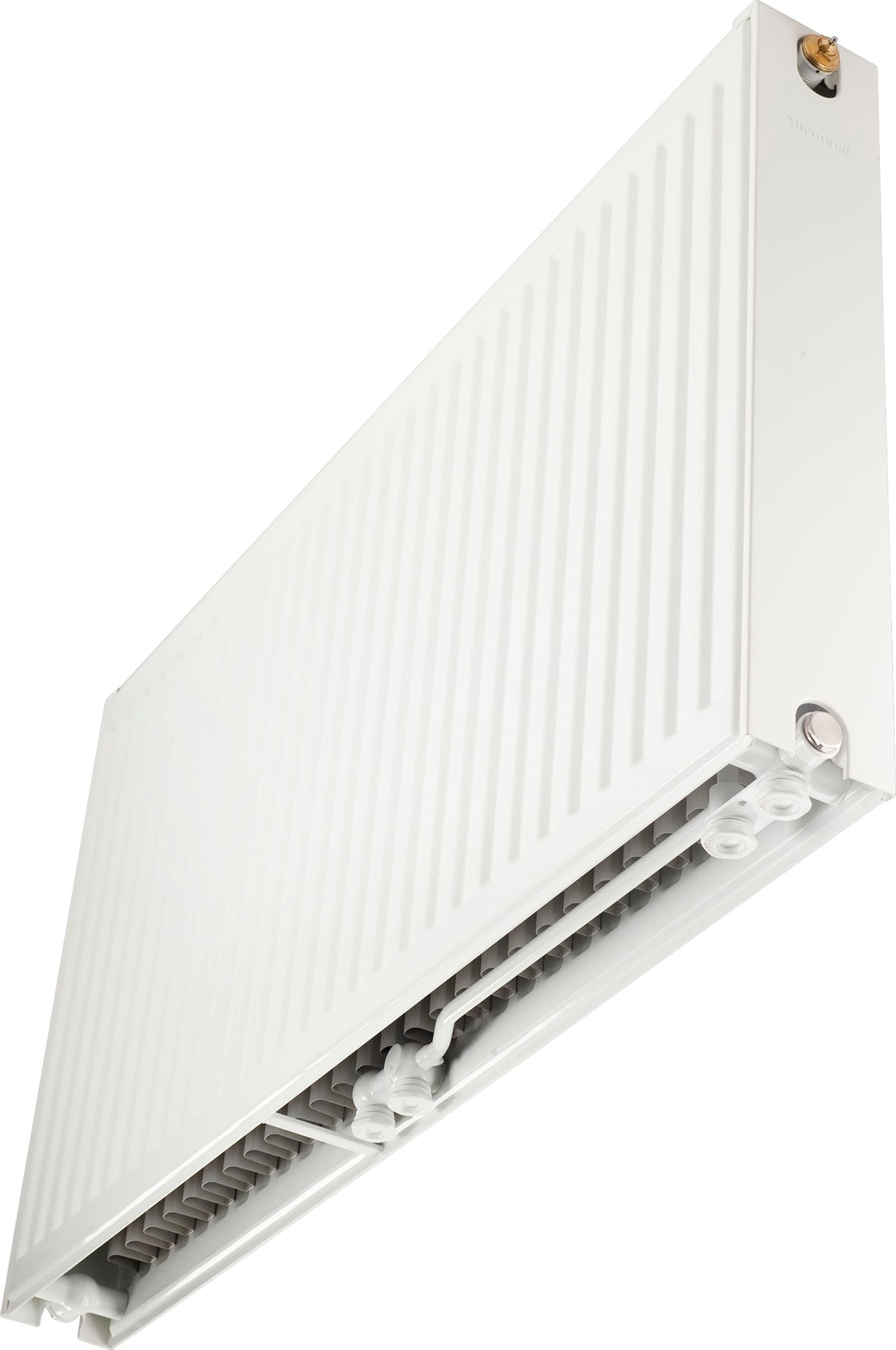 Thermrad Super-8 Compact paneelradiator, 3358W 8 aansluitingen, hxdxl 400x33x2000mm, glans wit RAL9016