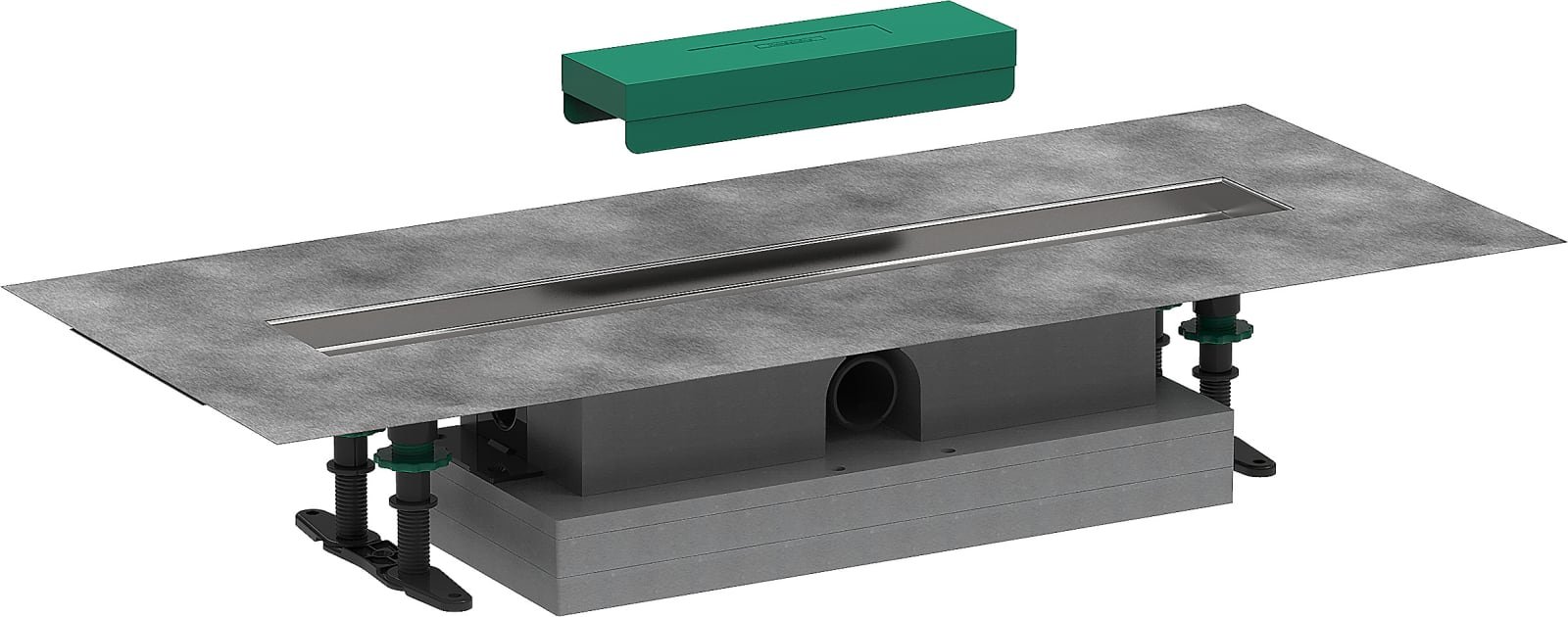 Hansgrohe uBox universal compl.set vlakke installatie - 600 te betegelen