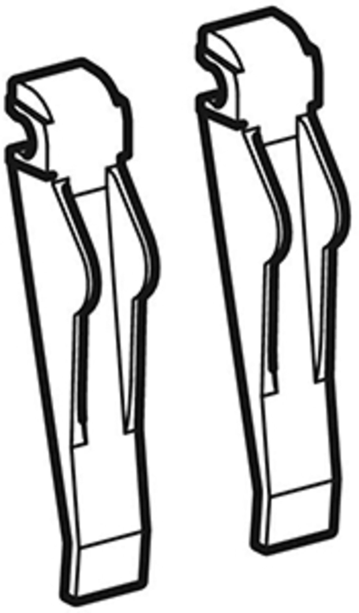 Geberit Set Wippen, Bedpl Omega60 (2 St.)