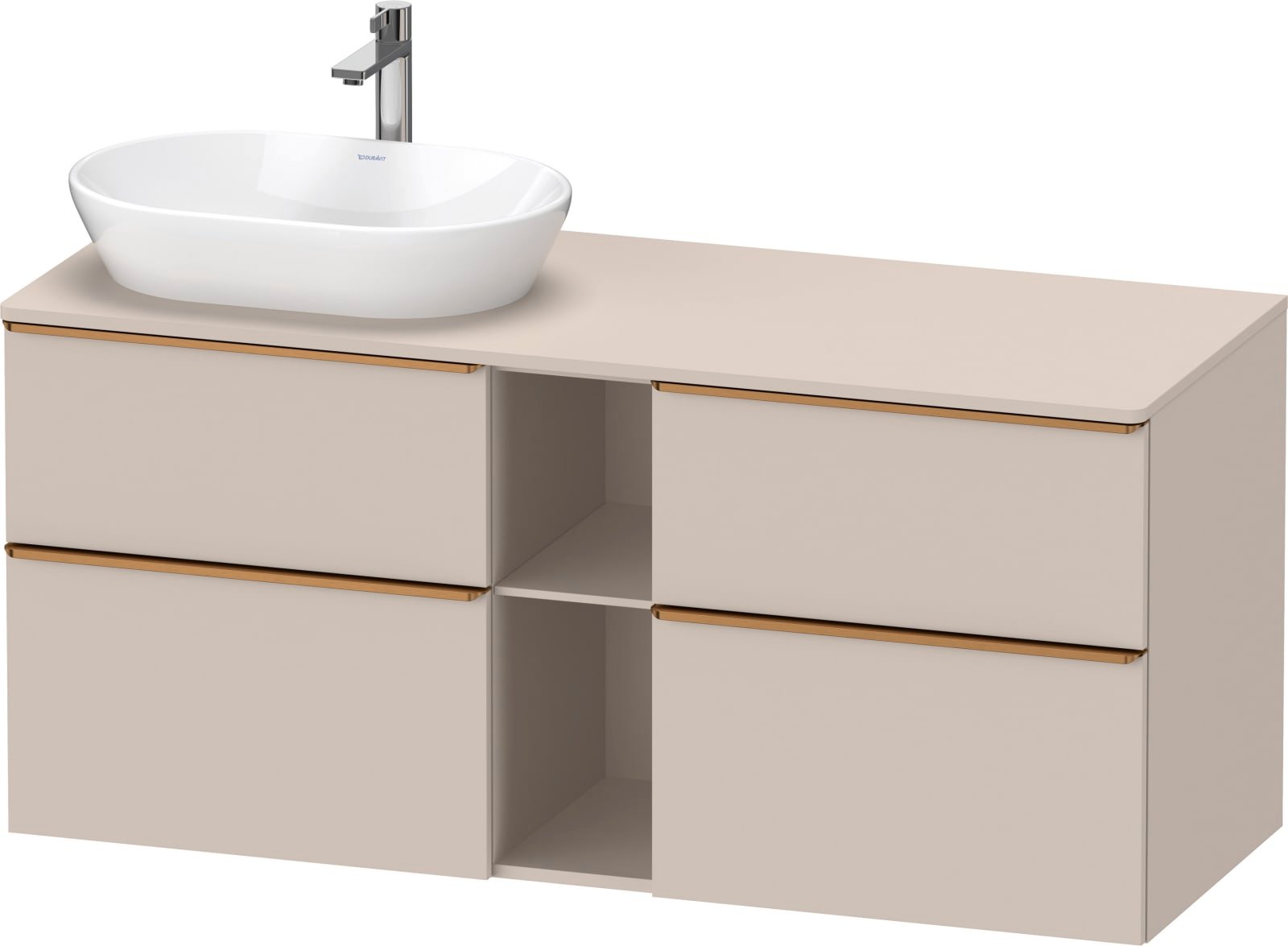 D-Neo Console wastafelonderbouw hangend Taupe Mat (1200895230)