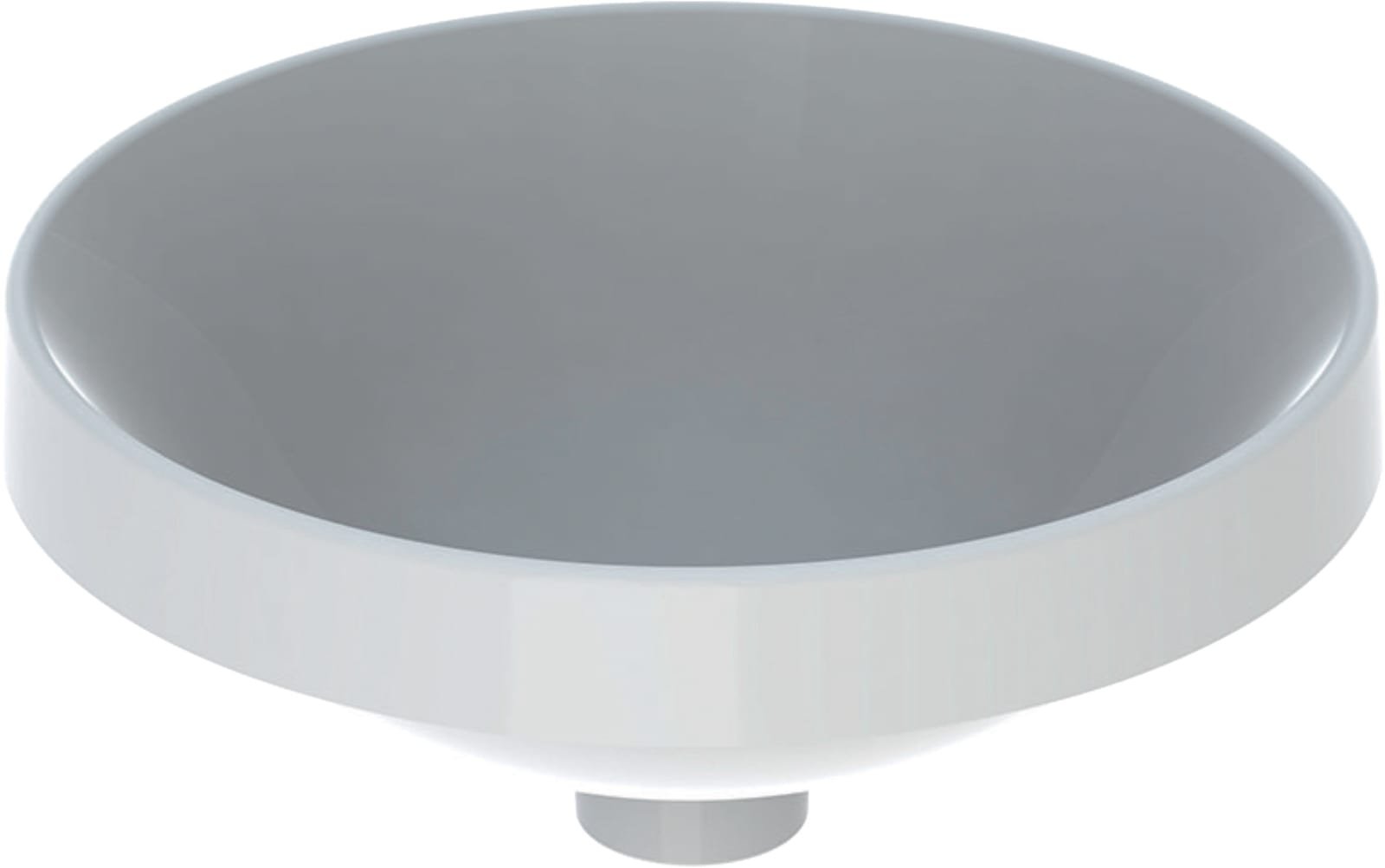 Geberit VariForm, Wastafel, rond, opbouw, 1x waskom, keramiek, vuilafstotend, 400 x 400 x 178mm (BxDxH), wit