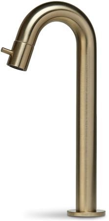 Blue Label Viby fonteinkraan hoog model, geborsteld goud