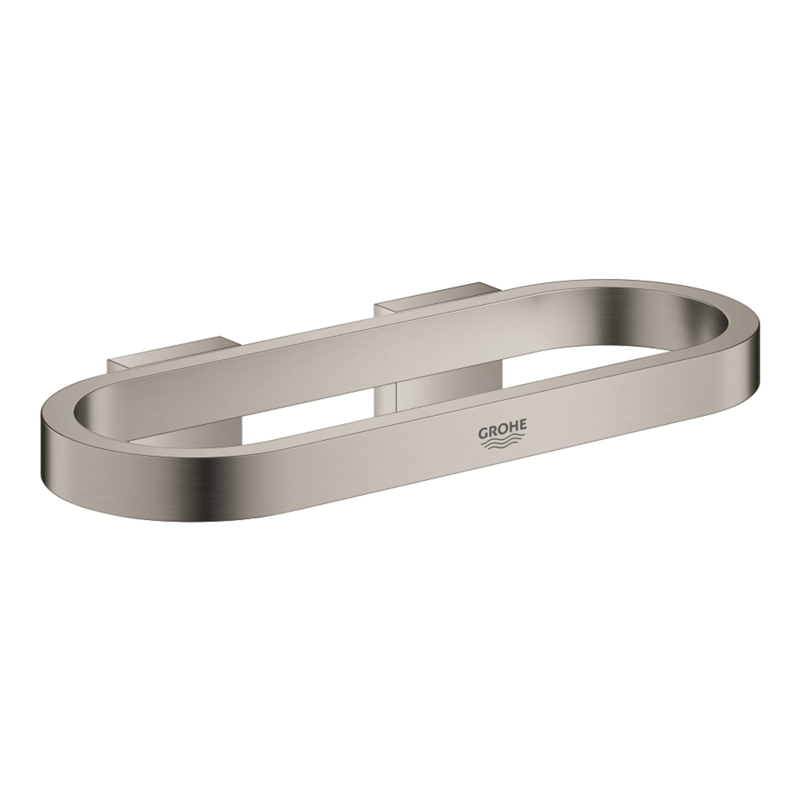 Grohe Selection, Handdoekring, 200mm, metaal, hard graphite geborsteld (voor zeepschaal (41 036) en douchetray (41 037))