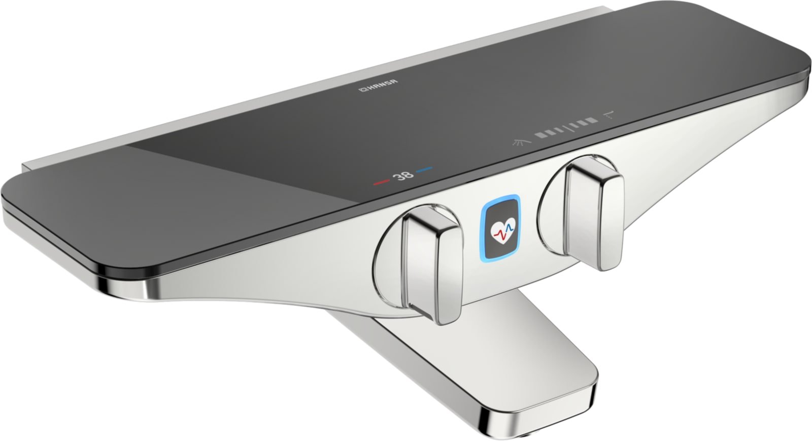 Hansa Emotion Wellfit badthermostaat, HOH 150mm, antraciet/chroom