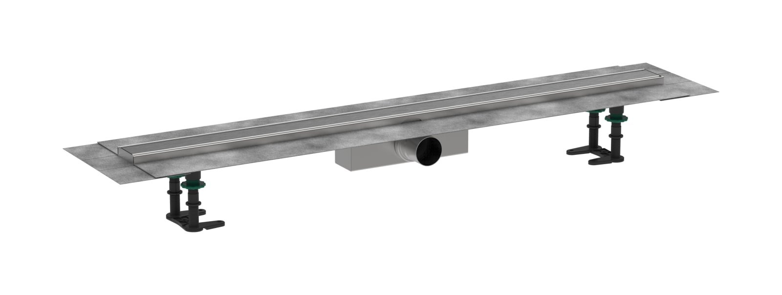 Hansgrohe RainDrain Compact compl.set douchegoot 1000 standaard installatie Brushed Stainless Steel