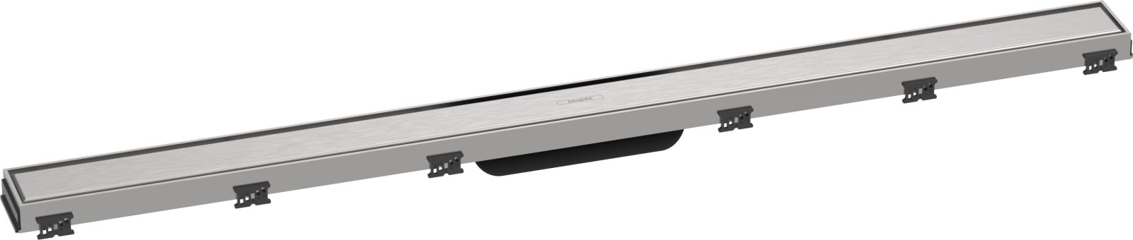 Hansgrohe RainDrain Match rechte douchegoot 1000 met in hoogte verstelbaar frame Brushed Stainless Steel