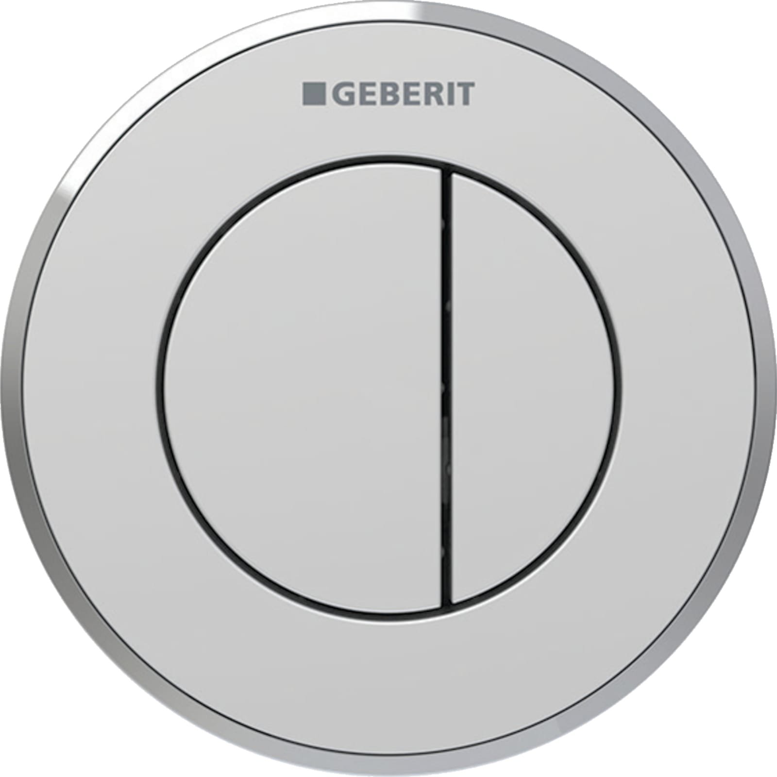 Geberit type 10 pneumatisch, 2-toets, inbouwdrukker: matchr, gepolijst