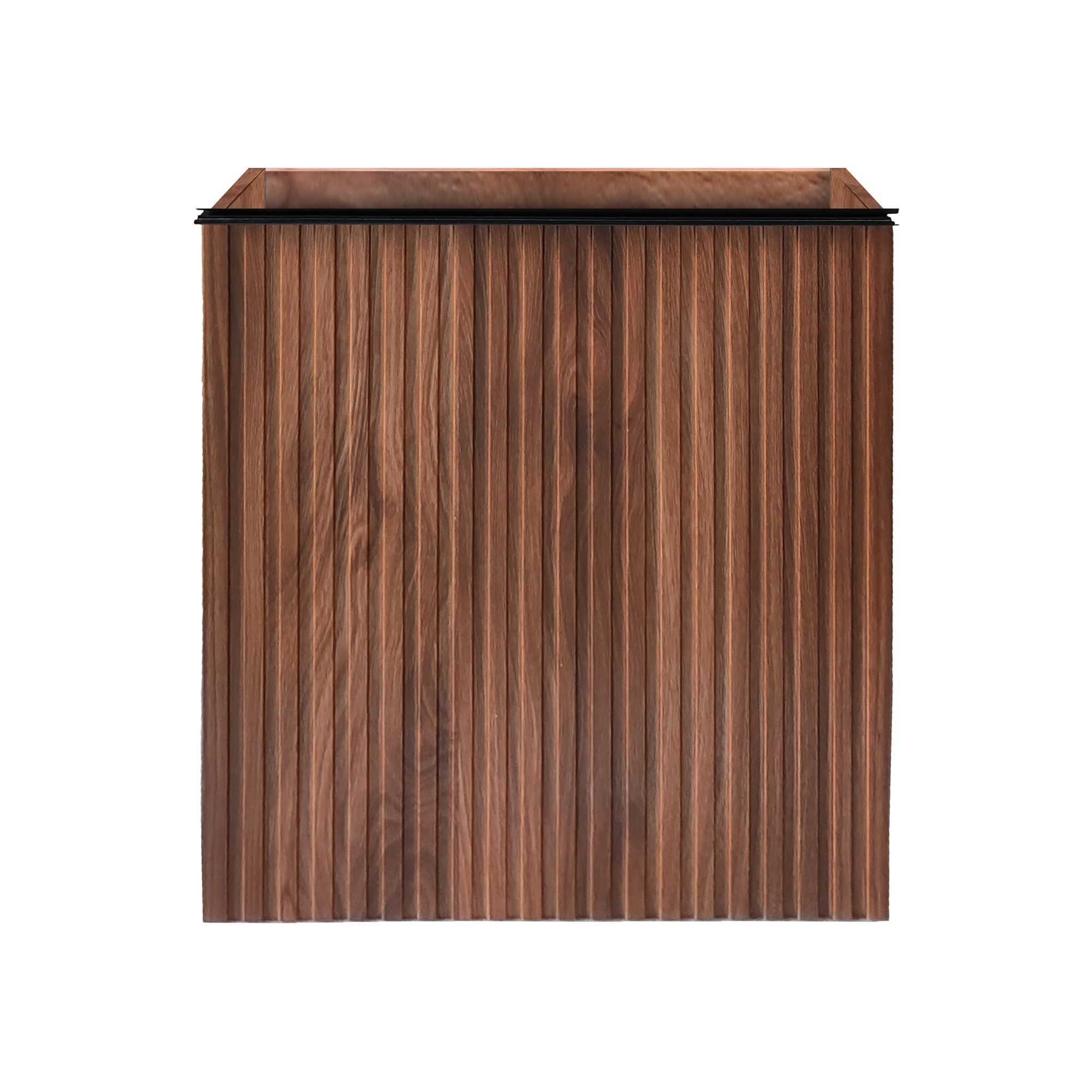 ALONI MIKARO TOILETMEUBELONDERKAST - 1 DEUR - OMKEERBAAR - MET GREEP - SOFT CLOSE - 40X50X22,3 CM - WALNOOT