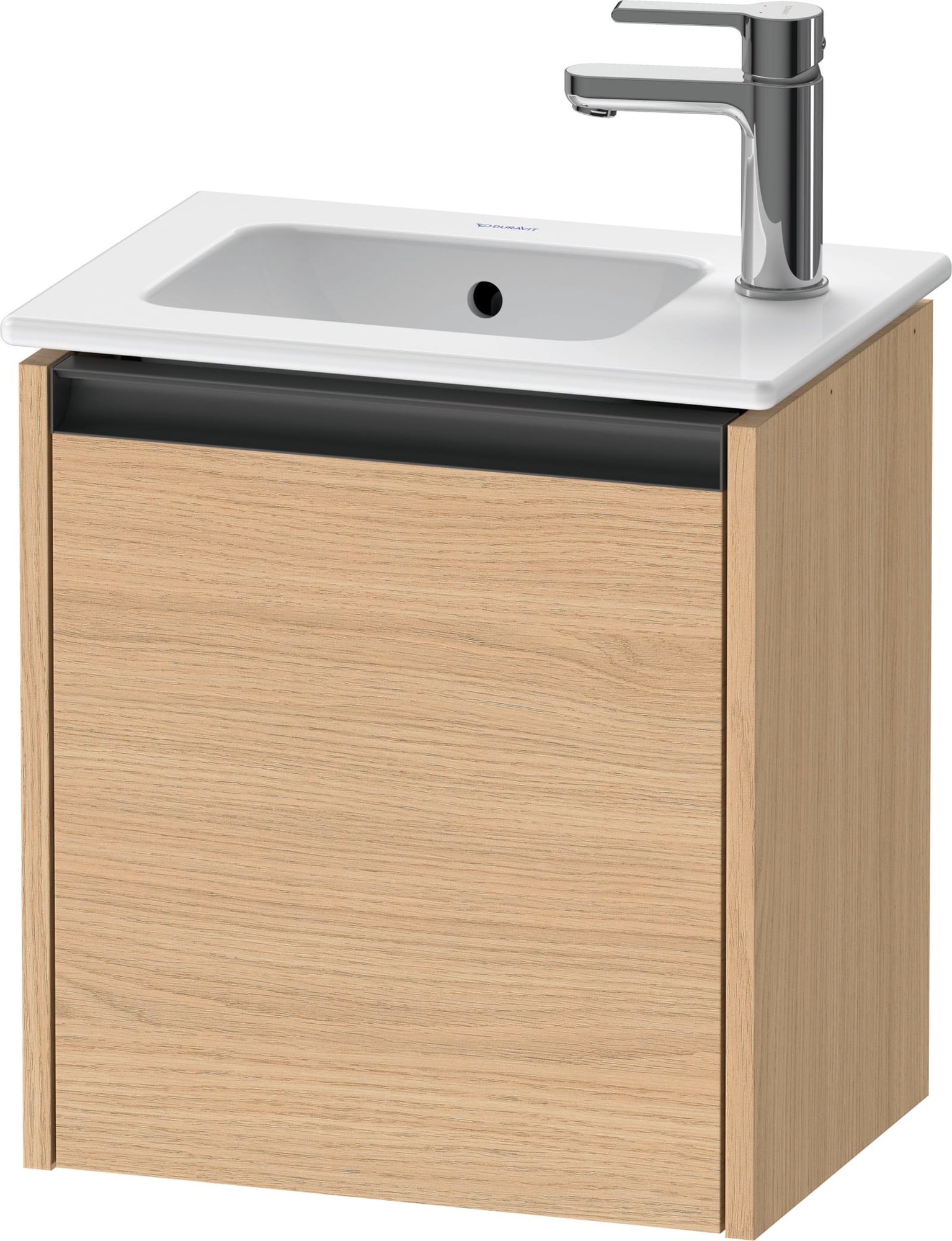 Duravit Ketho.2 Wastafelonderbouw hangend, Natuur eiken Mat, rechthoekig, aantal deuren: 1 – K25060L30300000