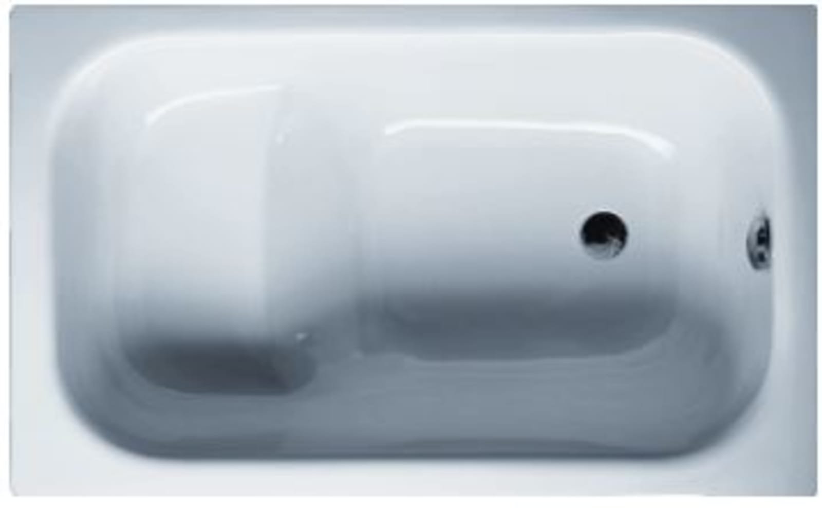 Bette voetzitbad, 1180x730x420mm lxbxh, zonder poten, wit