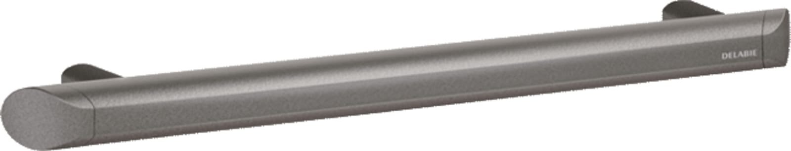 Delabie, Handgreep aangepast sanitair, Be-Line, wand, 500mm lengte, 35mm diameter beugel, recht, aluminium, antraciet grijs