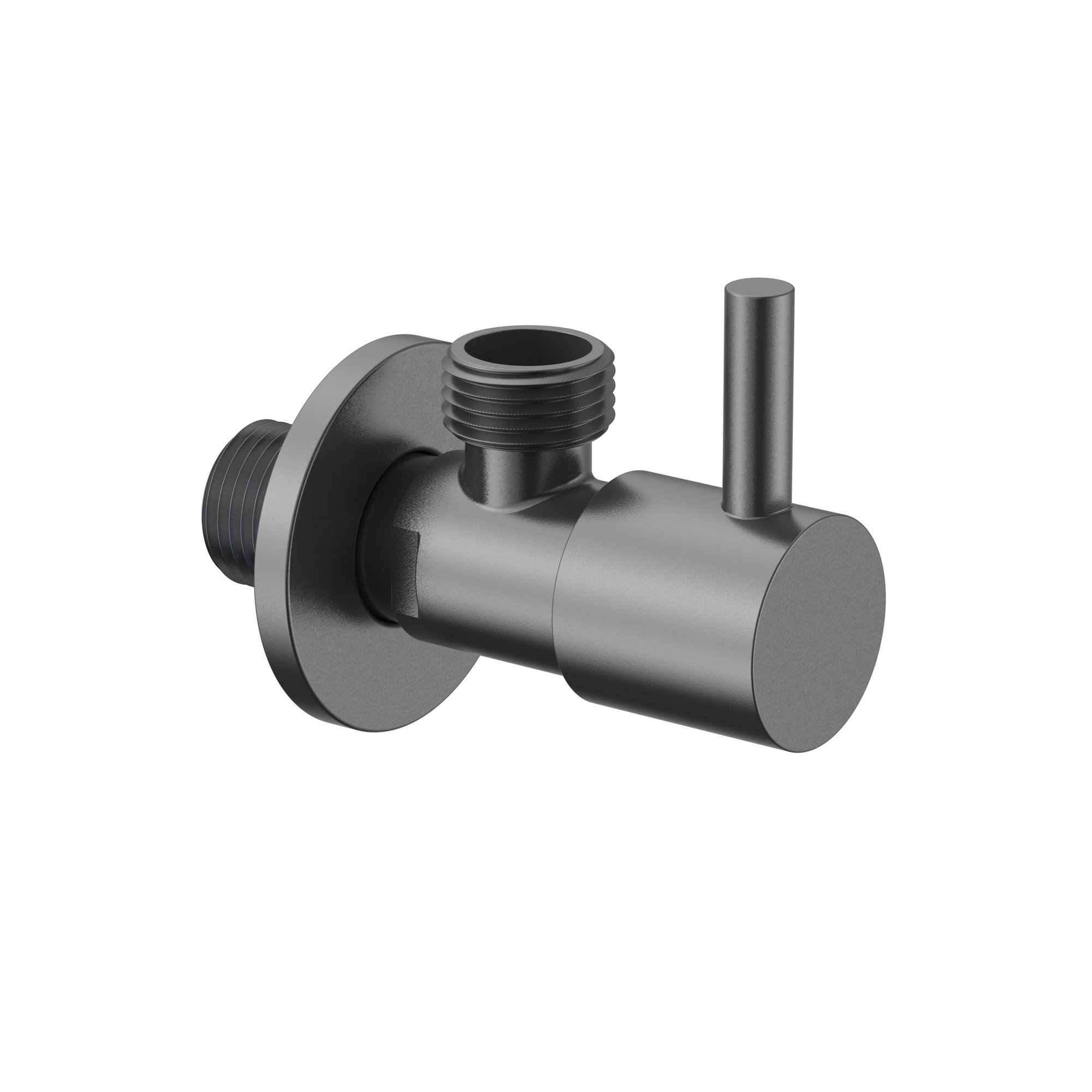 UNIFORMA HOEKSTOPKRAAN - 1/2" X 3/8" - GUNMETAL (PVD)