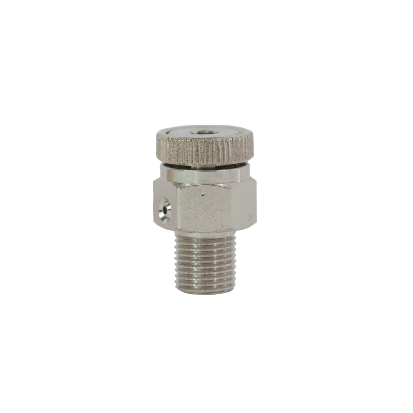 TacoNova TacoVent, ontluchtingsafsluiter, 1/8" (6) messing, vernikkeld, BSPP 9mm, uitloop 1mm, draaiknop