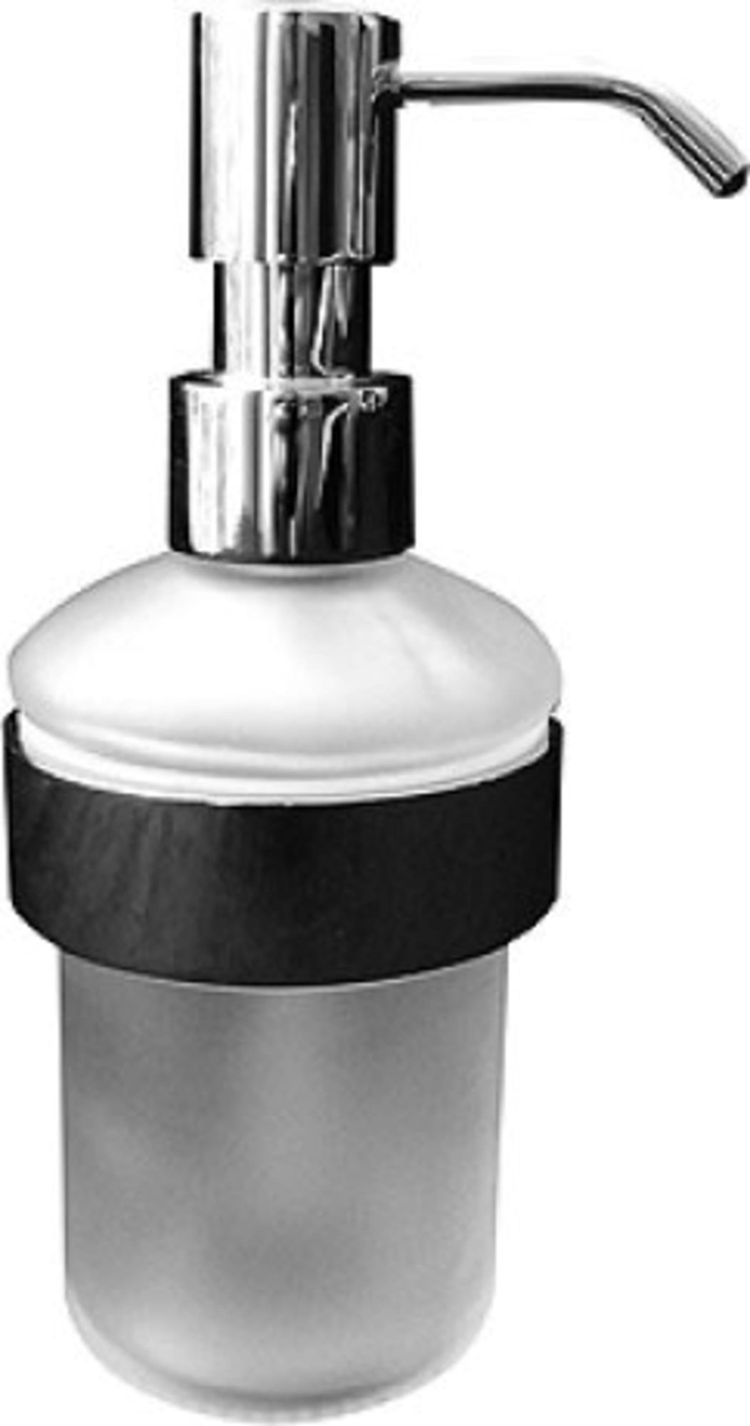 Duravit D-Code, Zeepdispenser, hangend, glas, 69 x 145 x 220mm (LxBxH), chroom